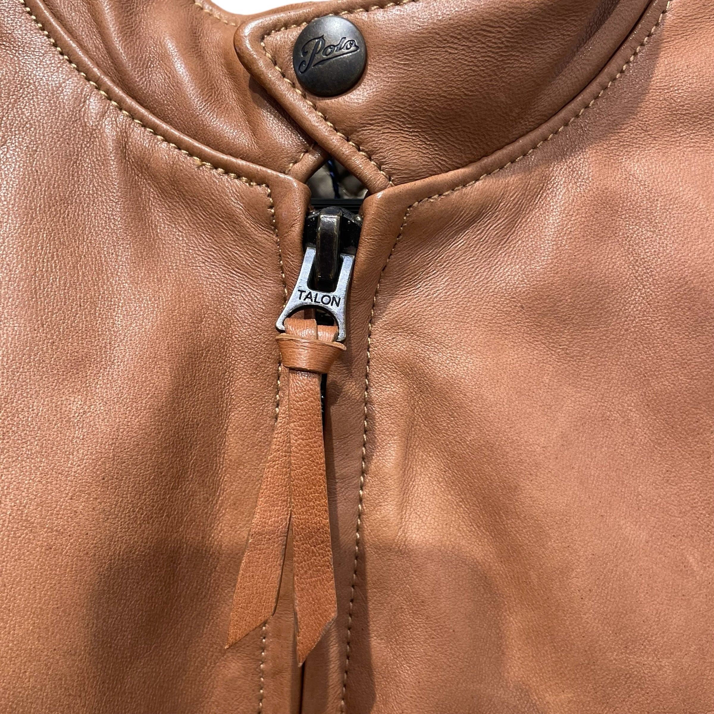 POLO RALPH LAUREN/Leather Jkt/M/Leather/CML/ view 4