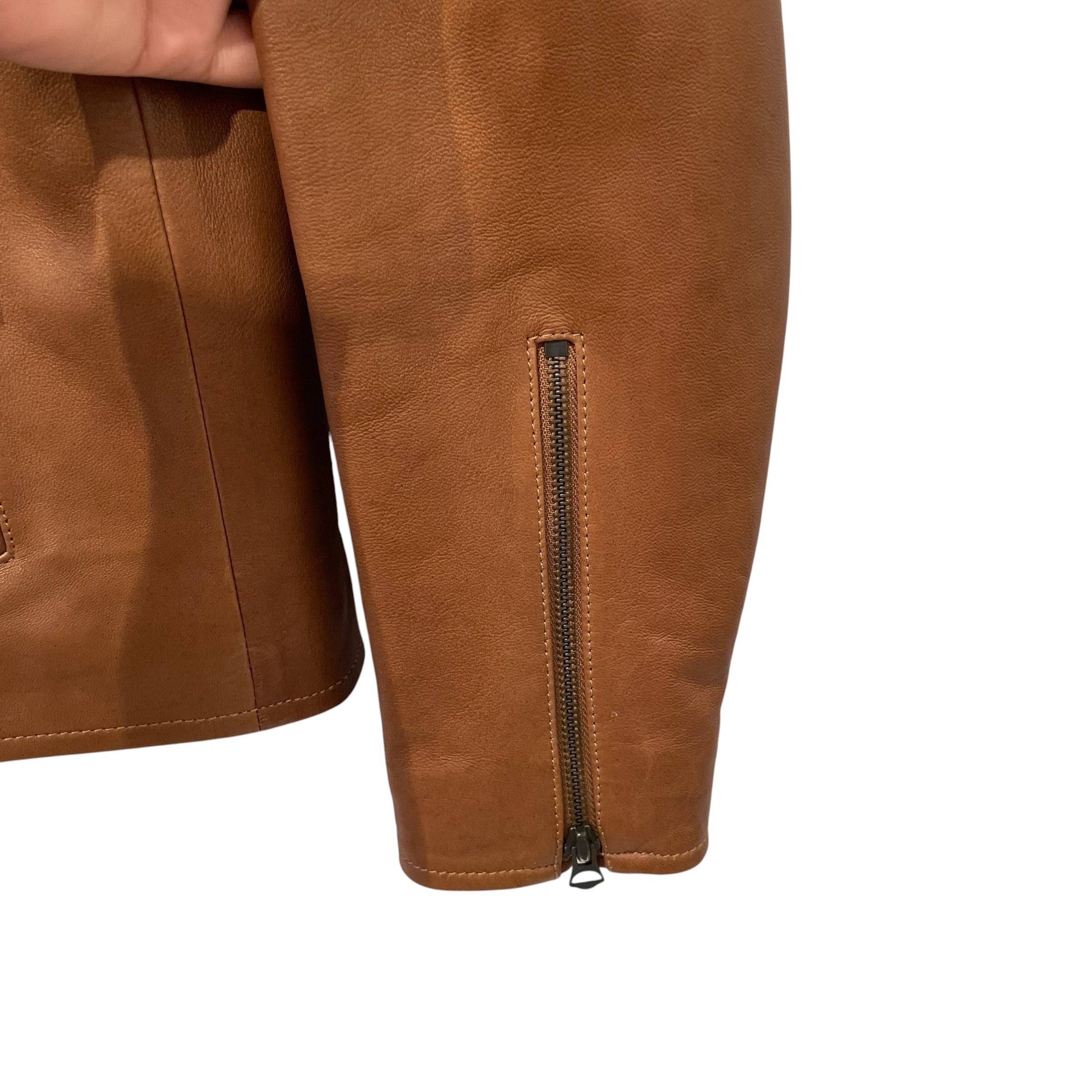 POLO RALPH LAUREN/Leather Jkt/M/Leather/CML/ view 6
