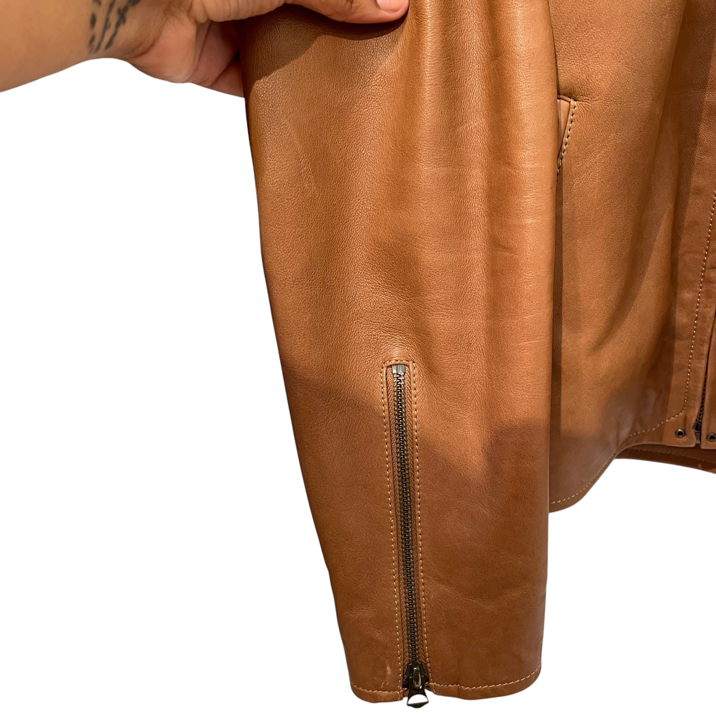 POLO RALPH LAUREN/Leather Jkt/M/Leather/CML/ view 5