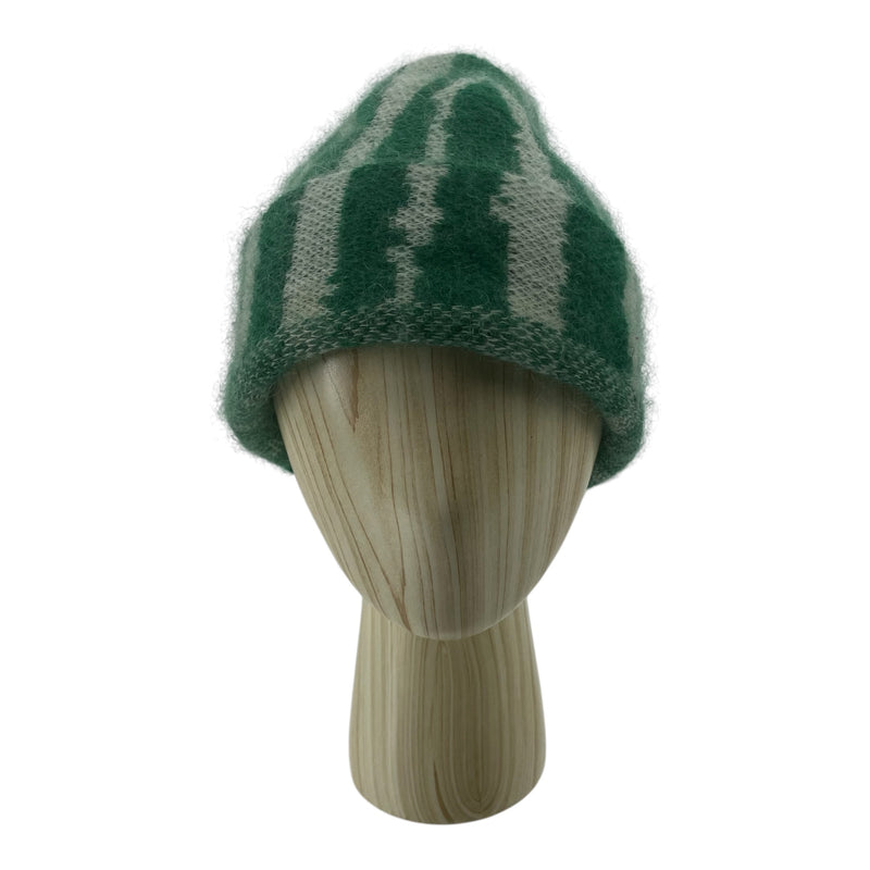 DENIM TEARS/Beanie/Stripe/Mohair/GRN/WATERMELON