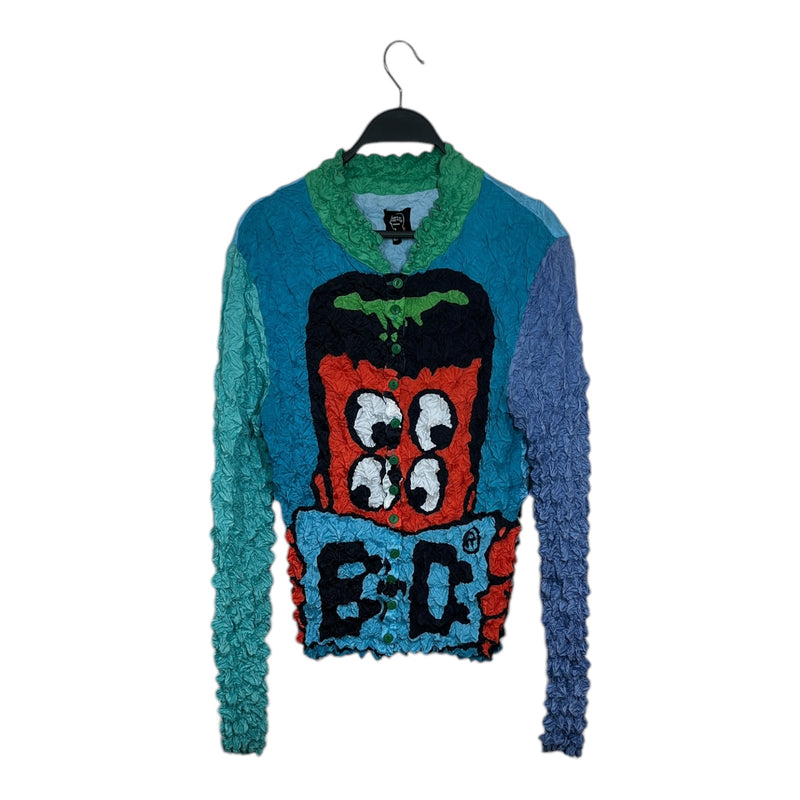 Brain Dead/LS Shirt/S/Graphic/Nylon/MLT/Ruffle top