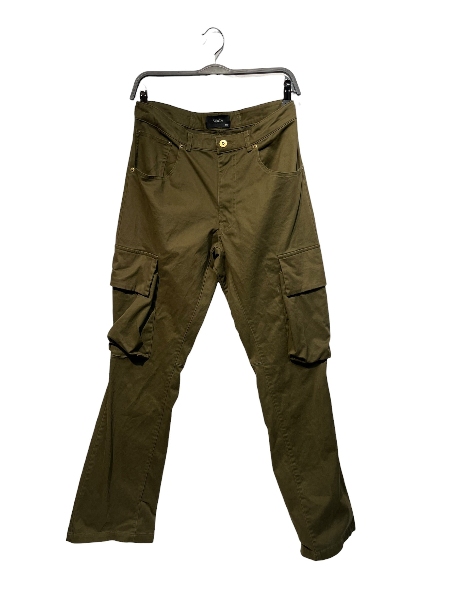 VUJA DE/Straight Pants/S/Cotton/GRN/ view 1