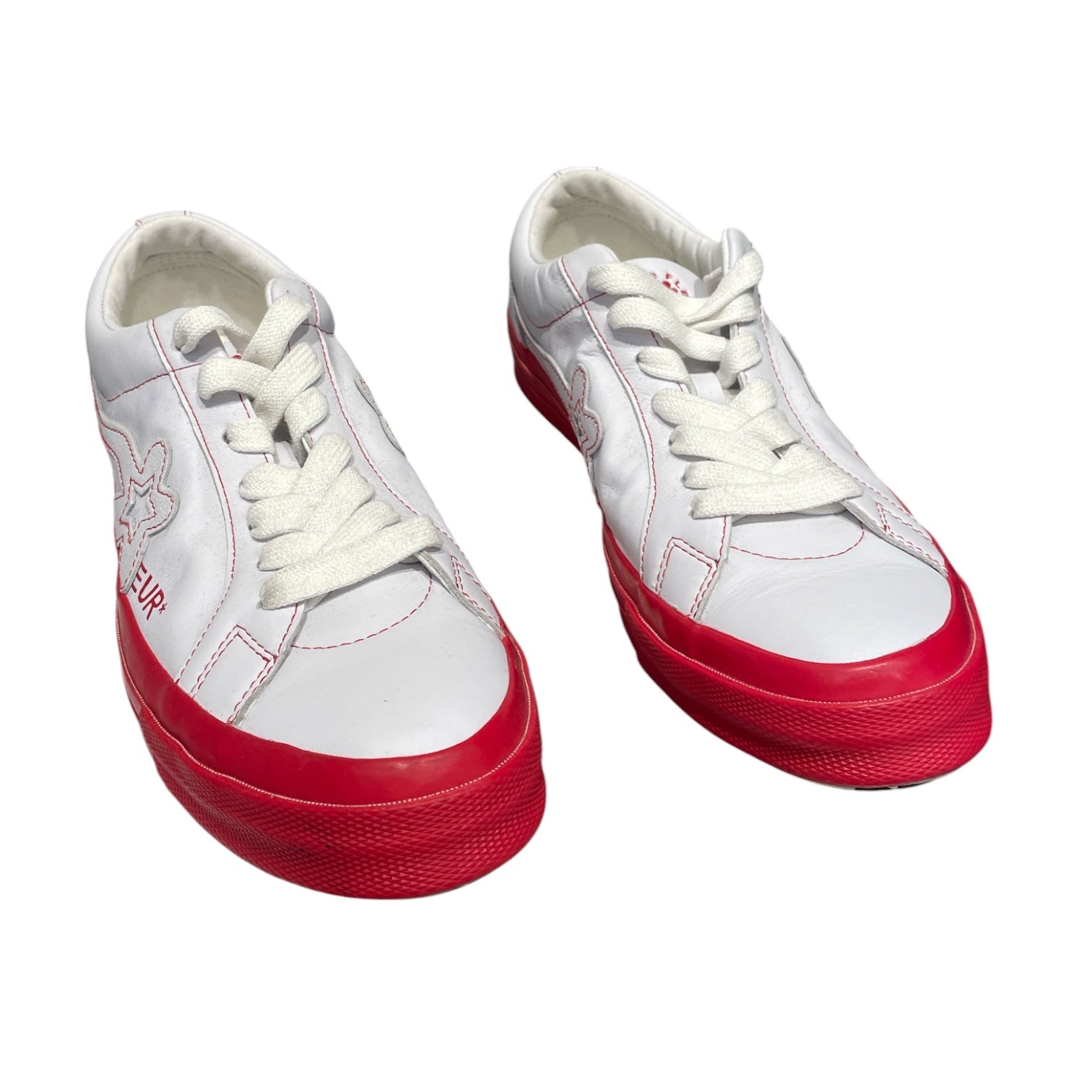CONVERSE/Low-Sneakers/US 10.5/Leather/WHT/ view 1