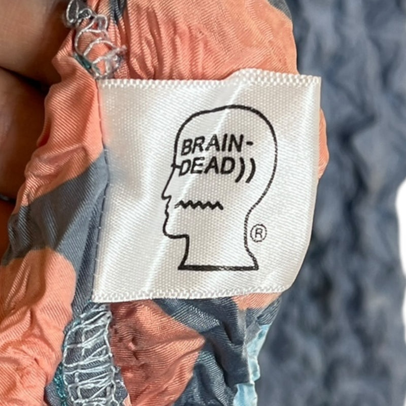 Brain Dead/LS Shirt/S/Graphic/Nylon/MLT/Ruffle top