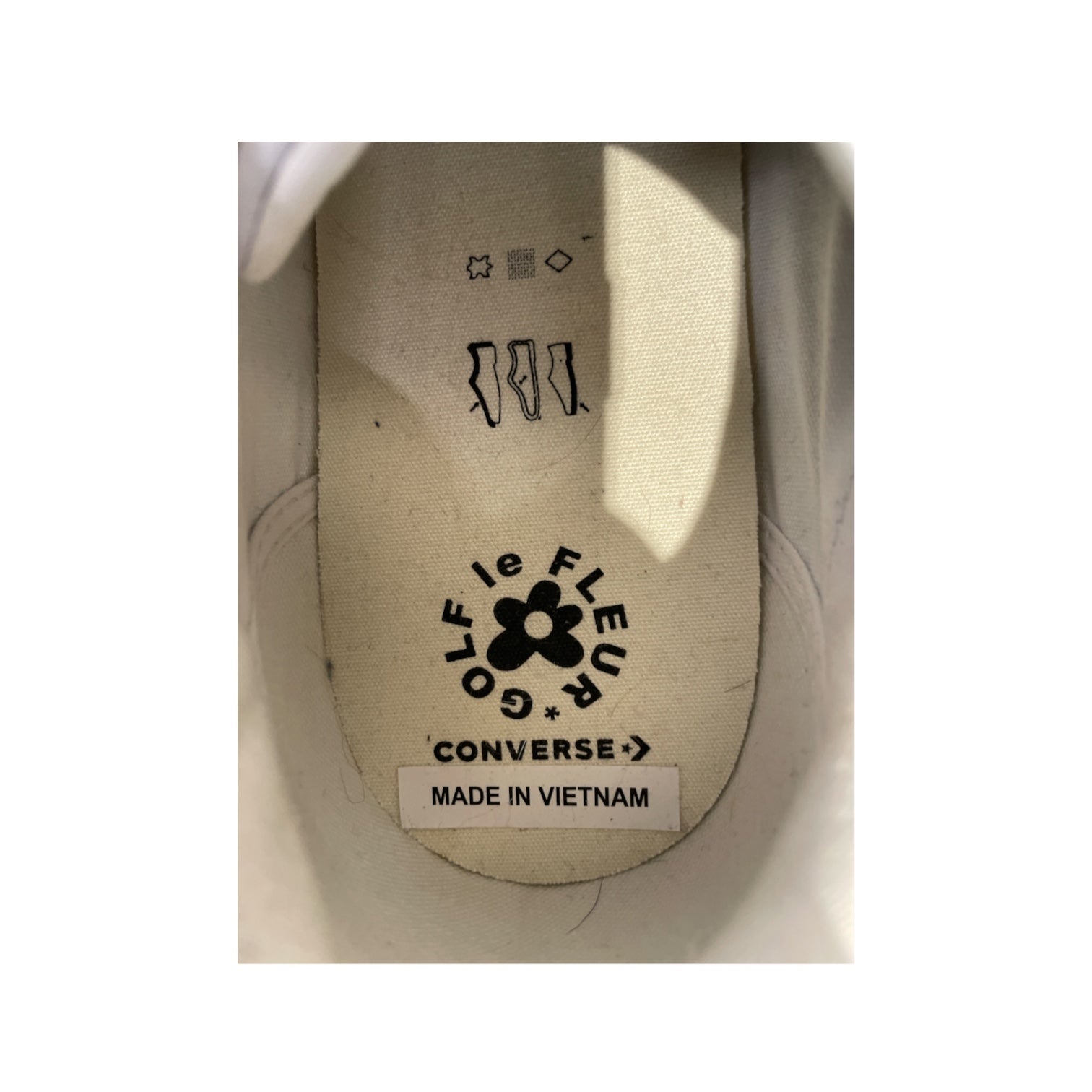 CONVERSE/Low-Sneakers/US 10.5/Leather/WHT/ view 3