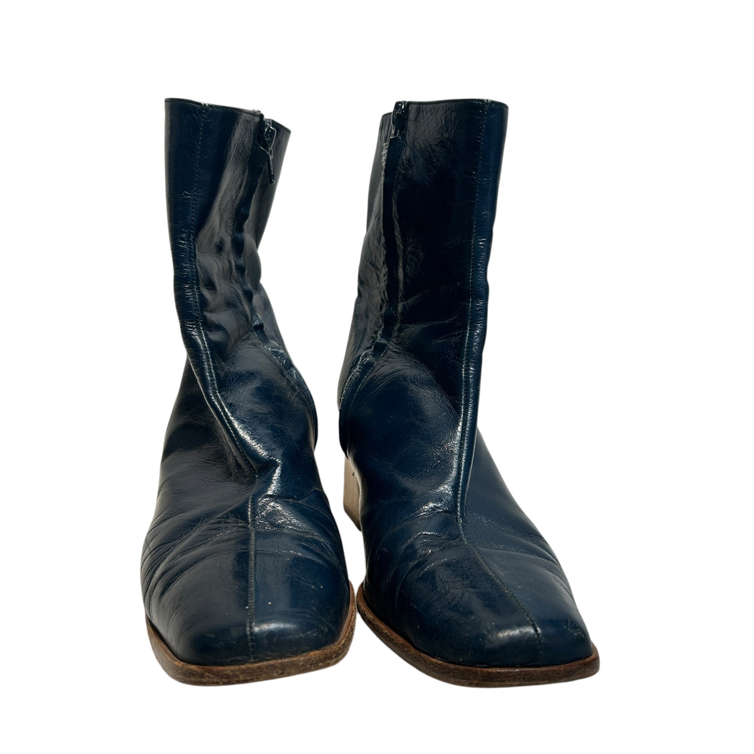 PALOMA WOOL/Shoes/EU 40/Leather/NVY/Aqua Patent Leather Emilia view 1