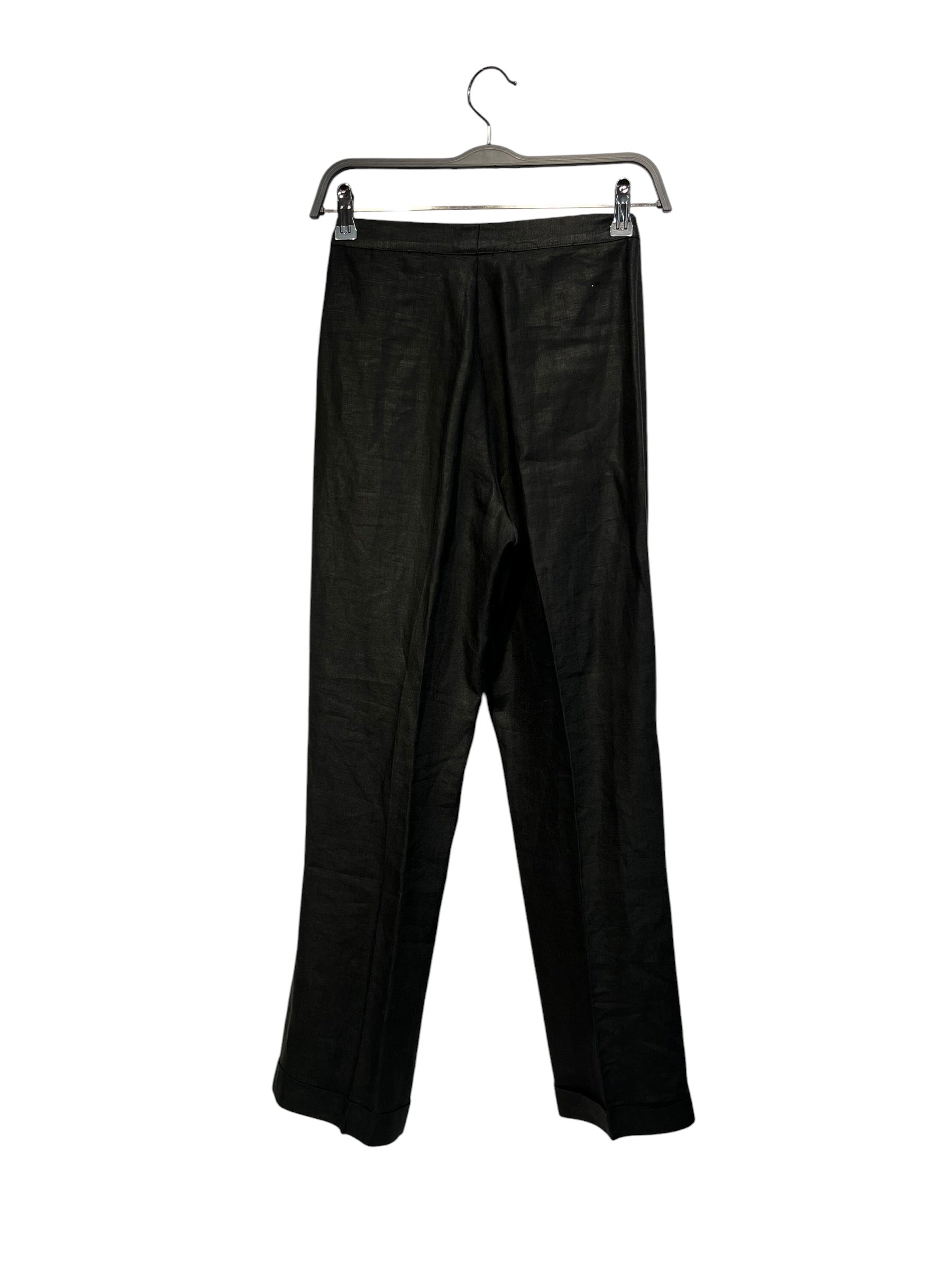 YOHJI YAMAMOTO/Bottoms/S/Linen/BLK/ view 2