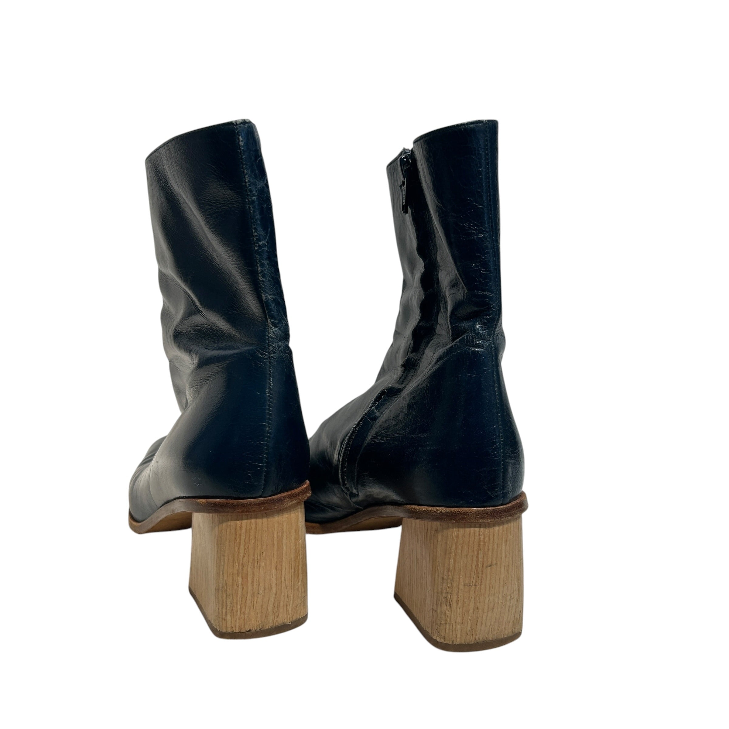PALOMA WOOL/Shoes/EU 40/Leather/NVY/Aqua Patent Leather Emilia view 2