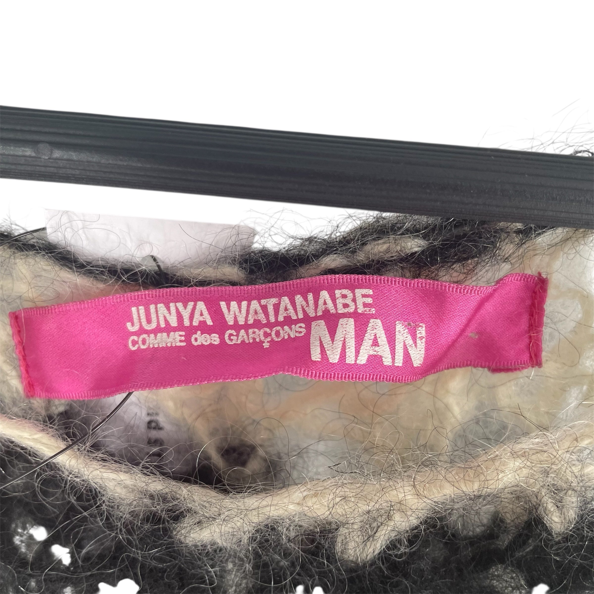 JUNYA WATANABE COMME des GARCONS MAN/Tank Top/Wool/BLK/Stripe/wht,blk stripe mohair sweater view 3