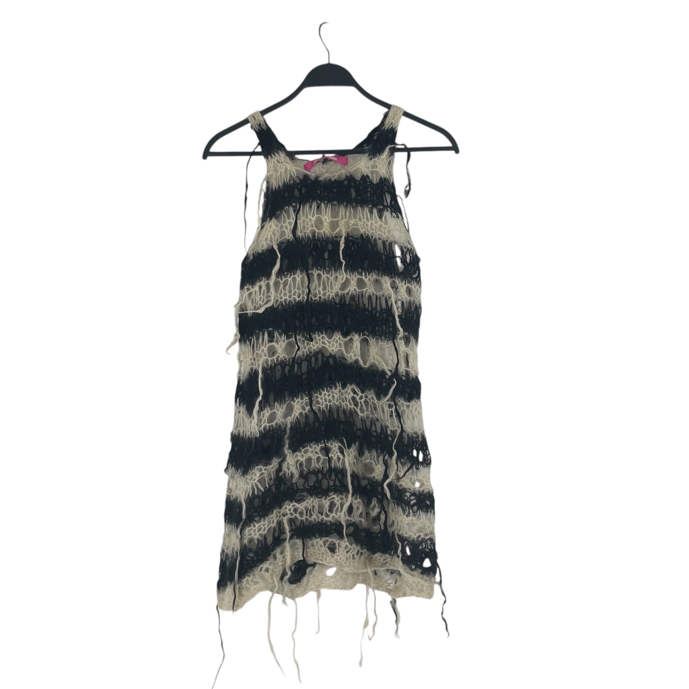 JUNYA WATANABE COMME des GARCONS MAN/Tank Top/Wool/BLK/Stripe/wht,blk stripe mohair sweater view 2