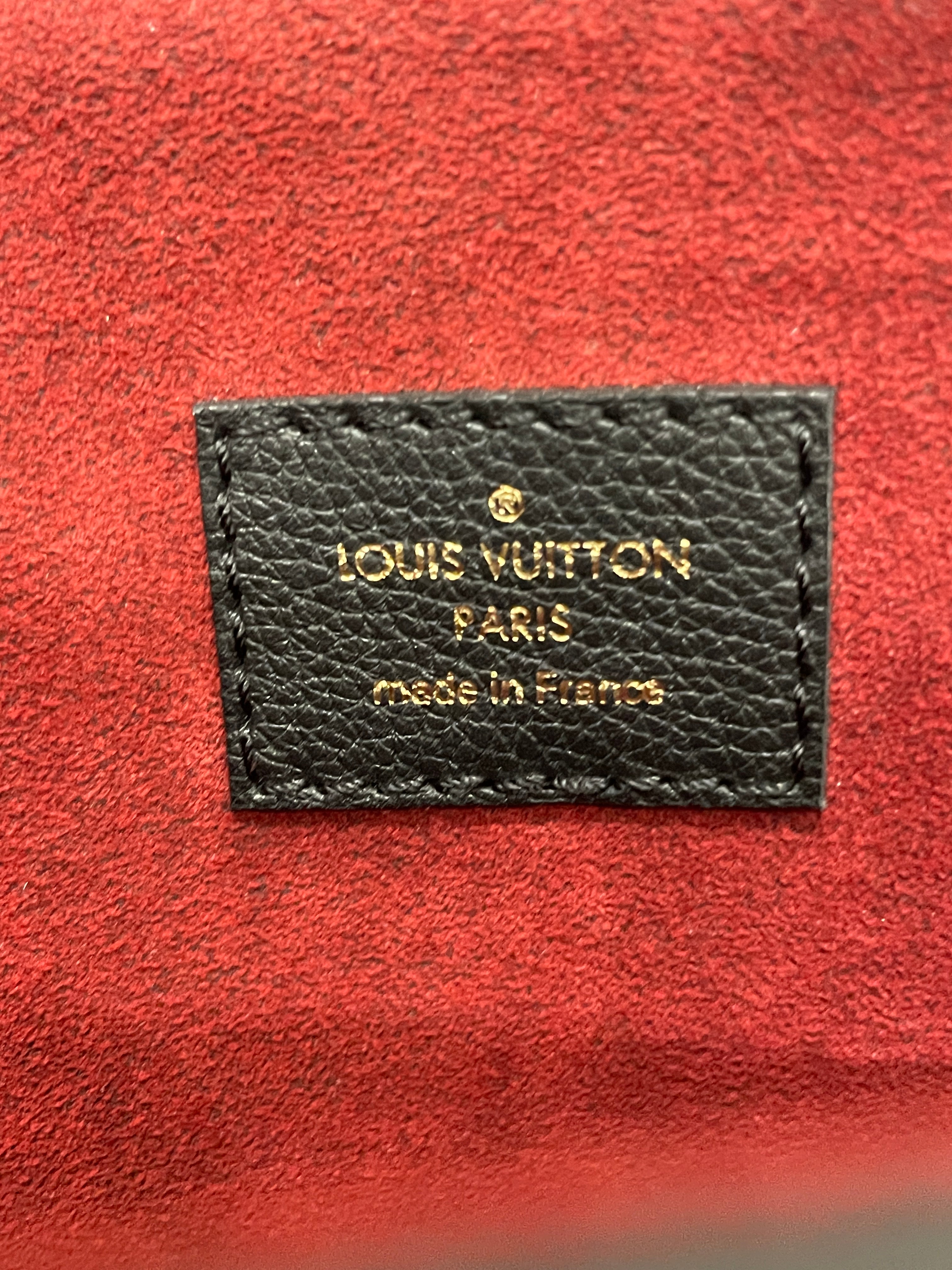 LOUIS VUITTON/Tote Bag/Leather/BLK/LOCKME SHOPPER/GOLD/RED LINING view 5