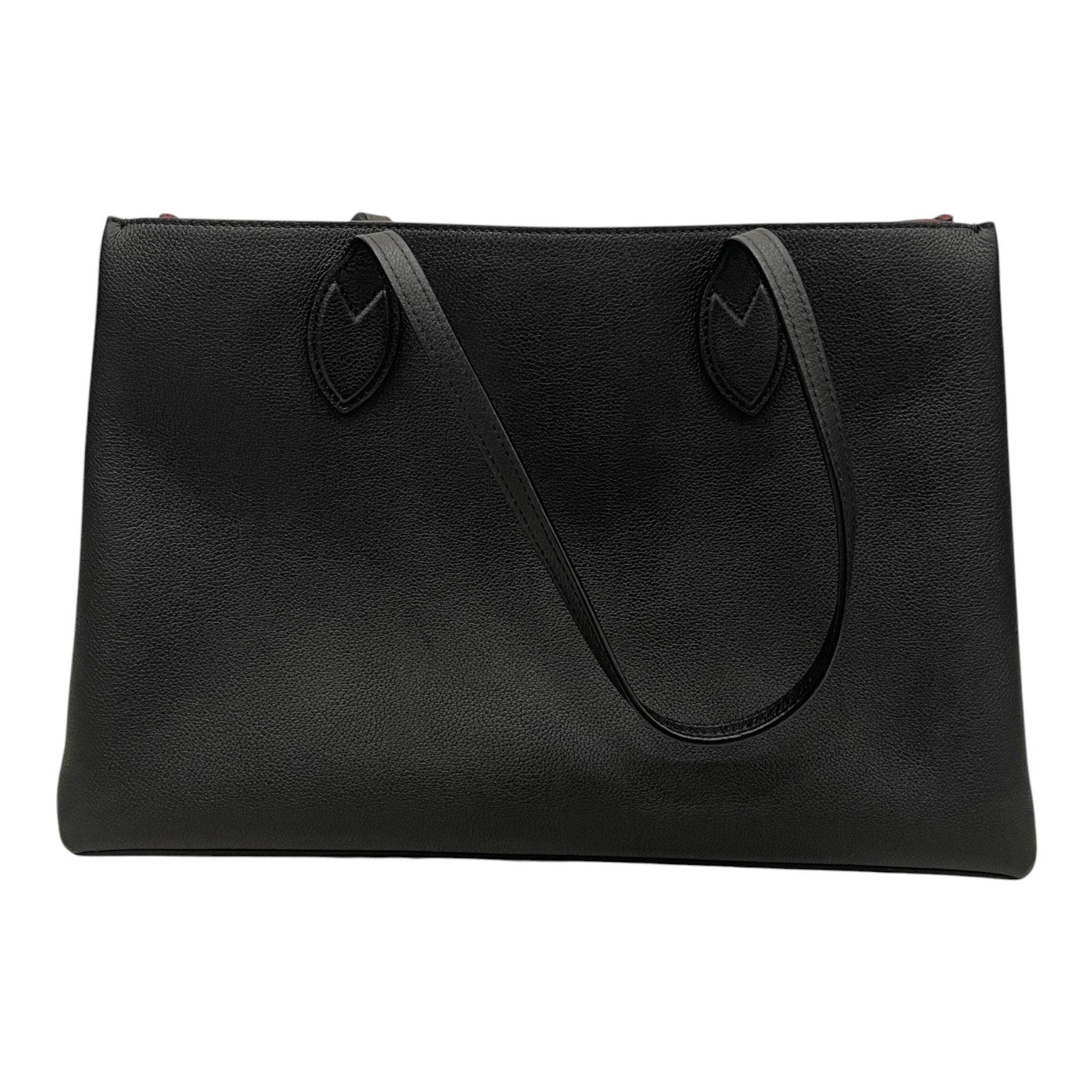 LOUIS VUITTON/Tote Bag/Leather/BLK/LOCKME SHOPPER/GOLD/RED LINING view 2