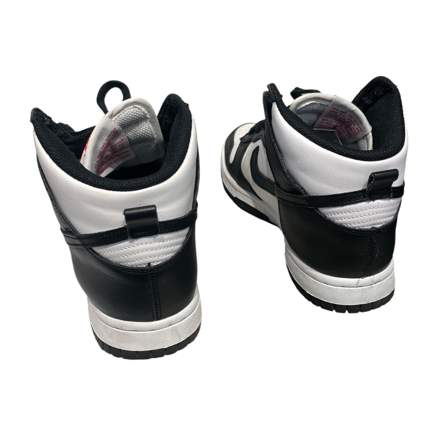 NIKE/Hi-Sneakers/US 7/Leather/BLK/Plain-Toe/Panda view 2