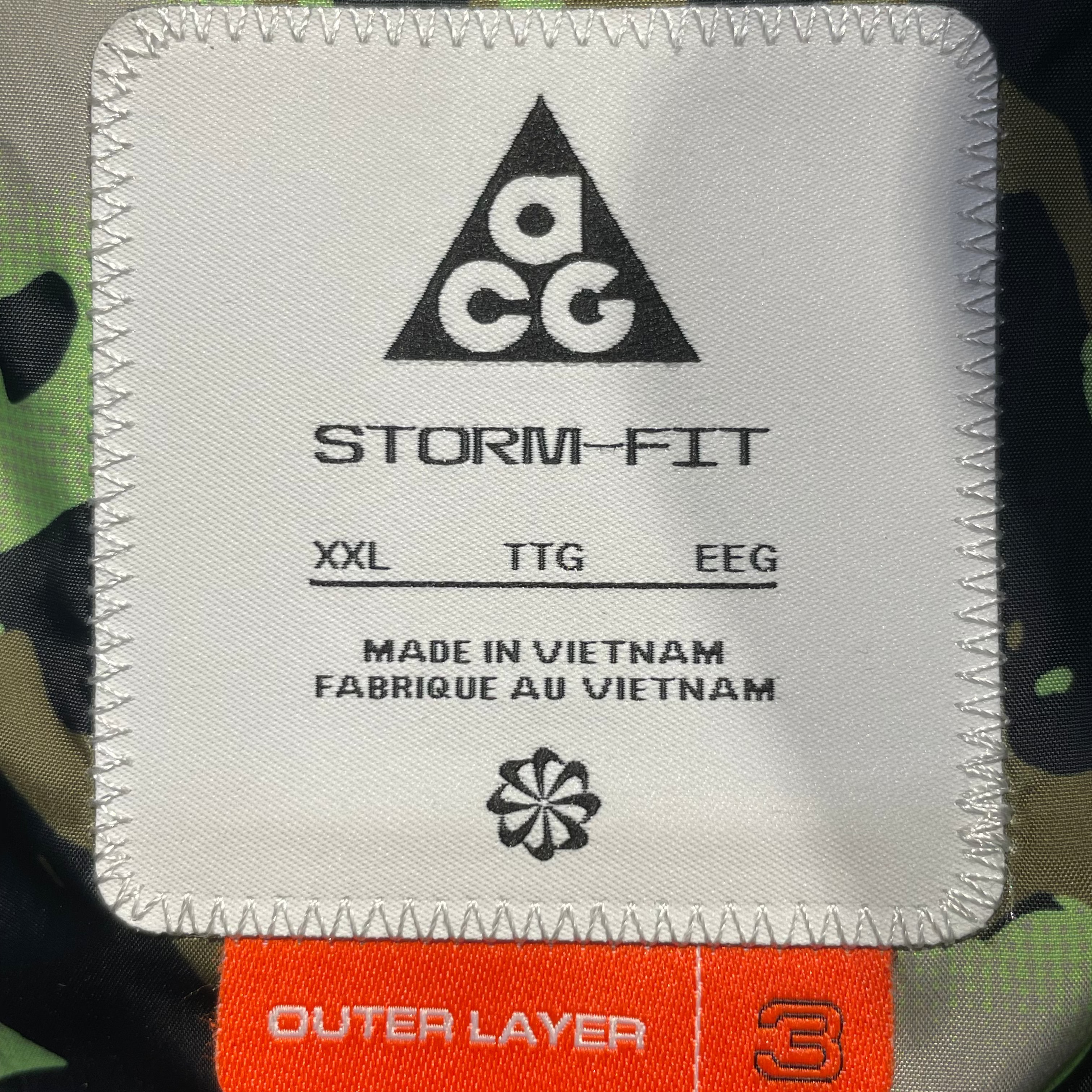 NIKE ACG/Puffer Jkt/XXL/Polyester/BLK/All Over Print/storm-fit view 3