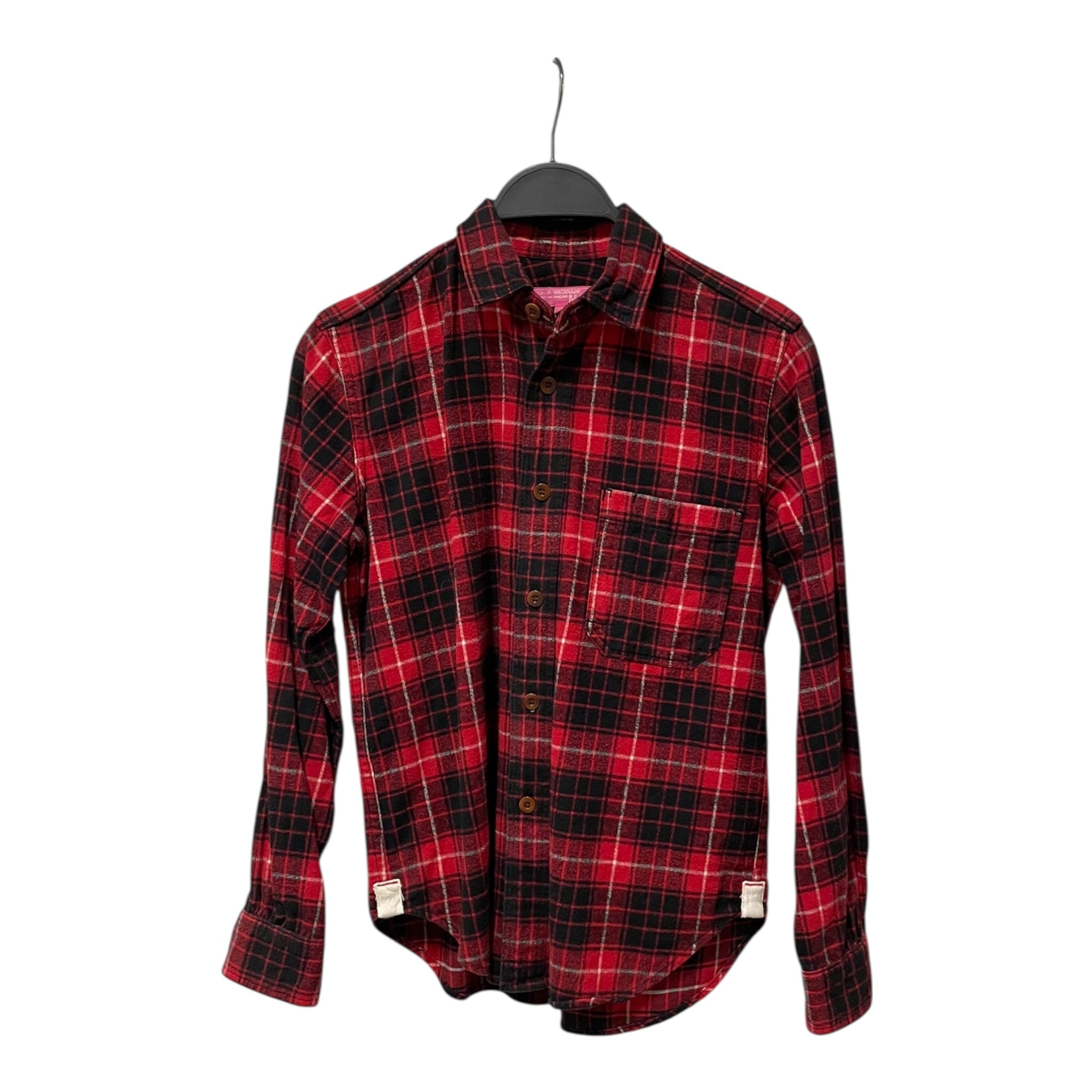 JUNYA WATANABE COMME des GARCONS MAN/Flannel Shirt/M/Plaid/Cotton/RED/ view 1