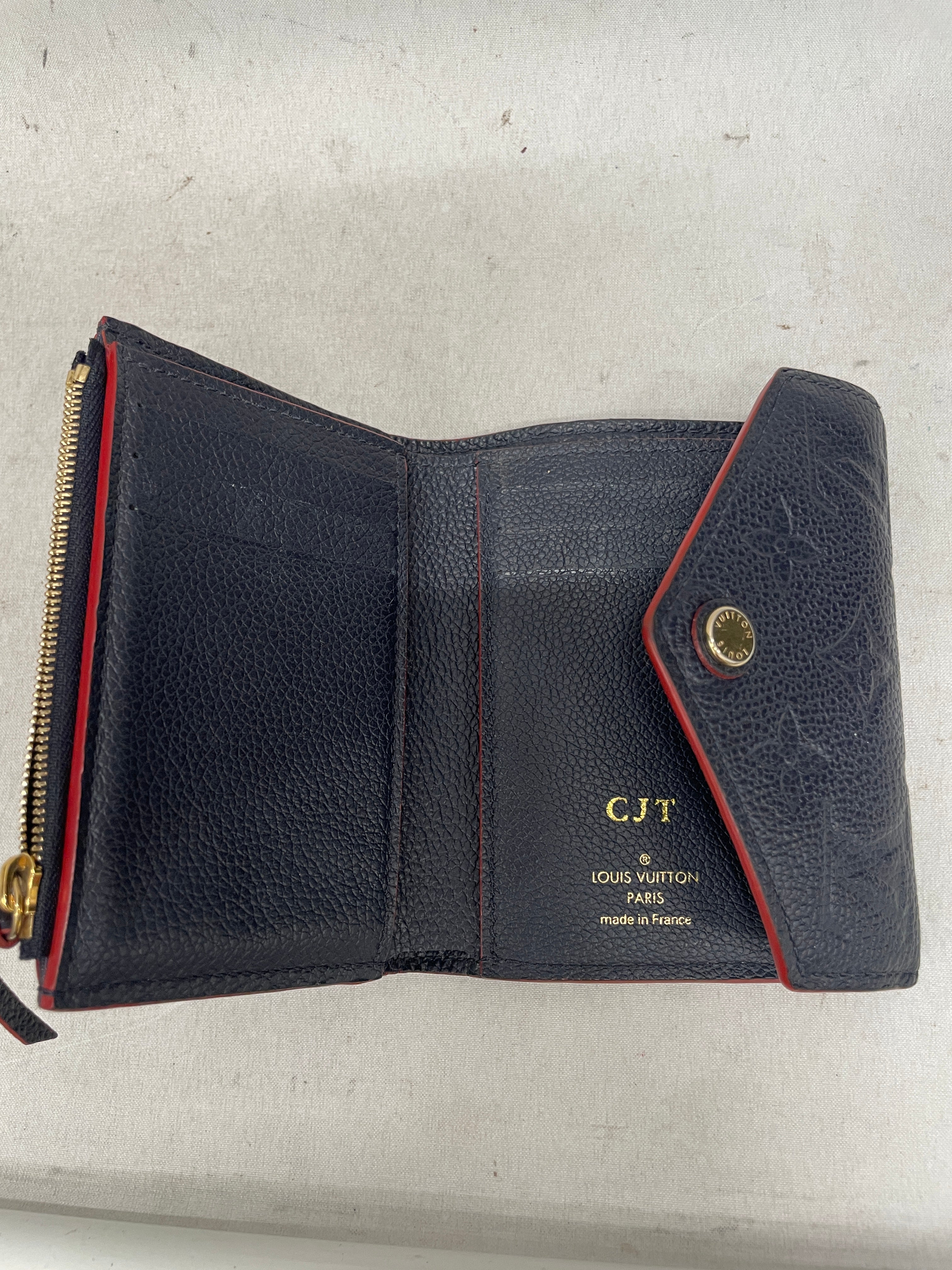 LOUIS VUITTON/Bifold Wallet/Monogram/Leather/NVY/M's/zoe wallet view 4