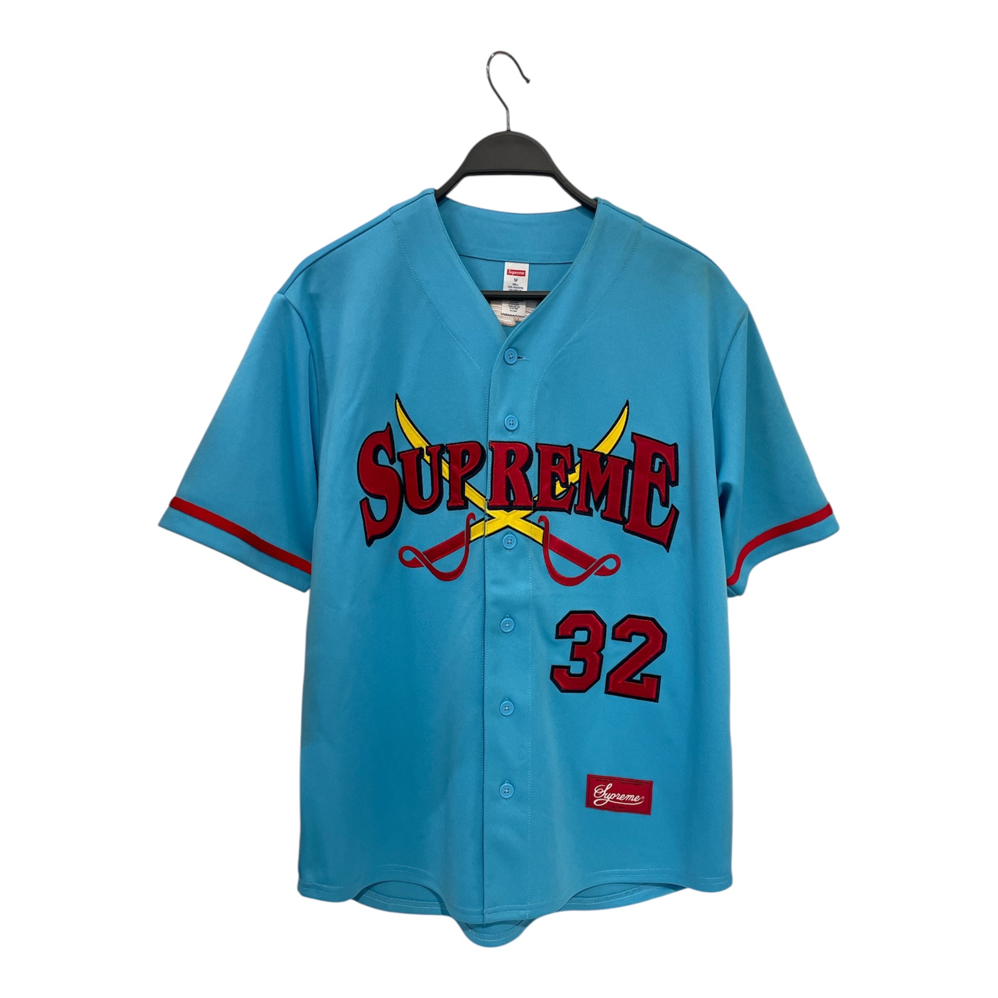 Supreme/SS Shirt/M/Polyester/BLU/SWORDS 32 view 1
