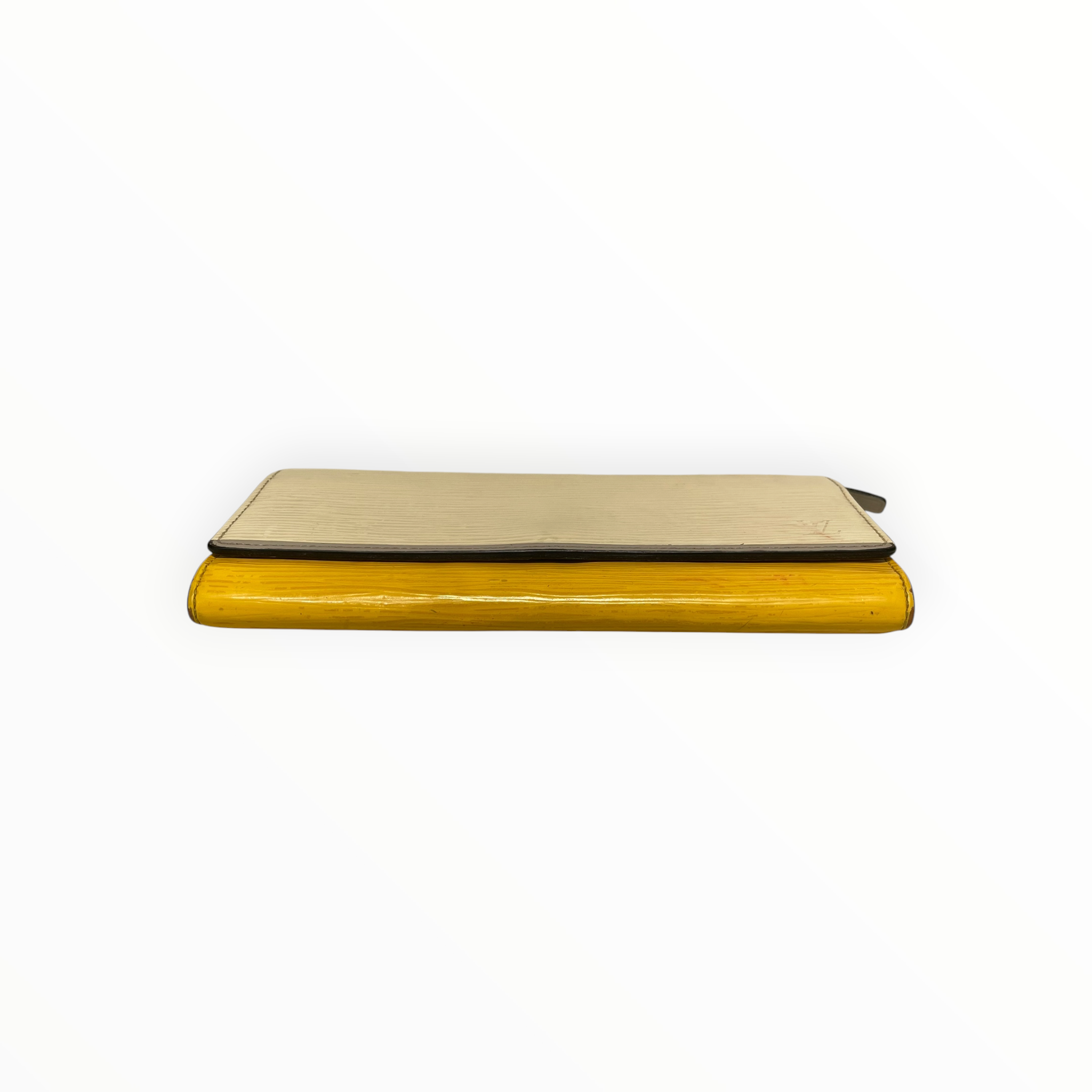 LOUIS VUITTON/Long Wallet/Leather/WHT/L's/white and yellow epi leather view 3