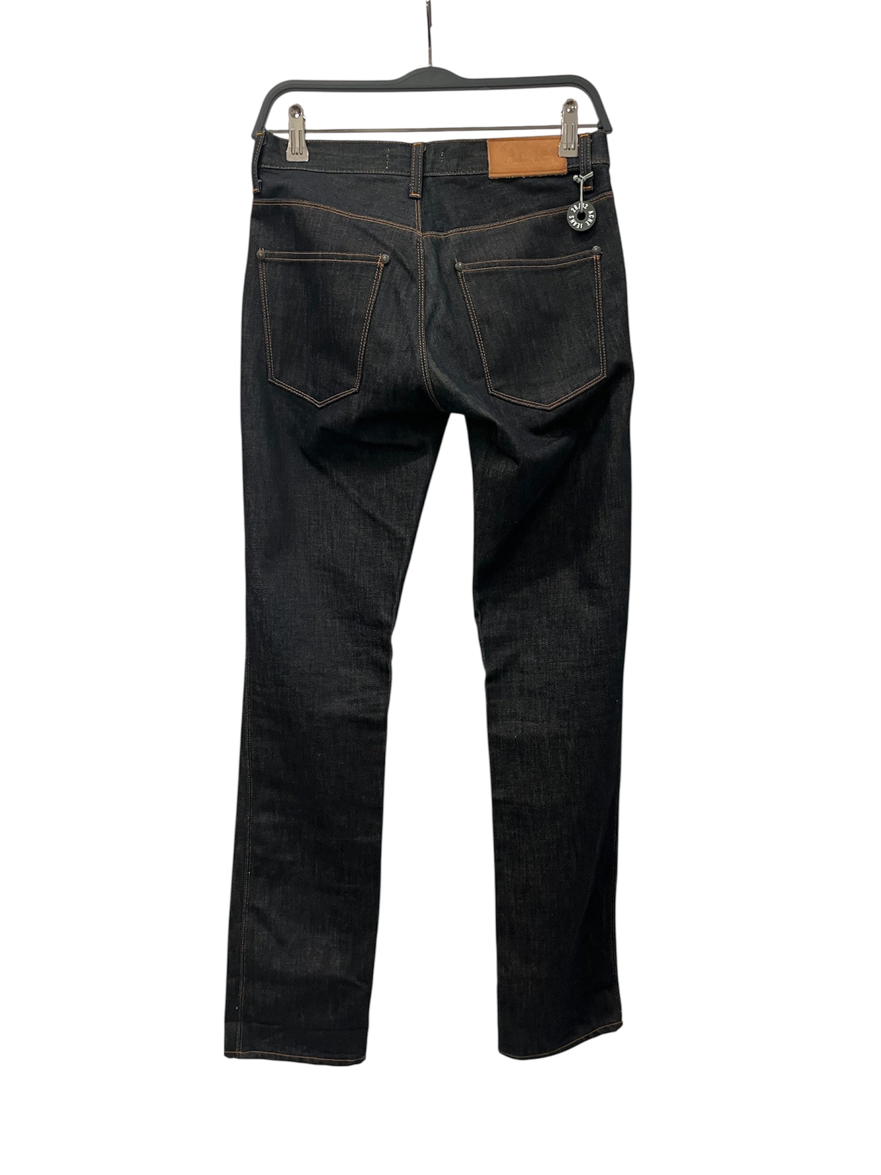 Acne Studios/Skinny Pants/28/Cotton/NVY/ view 2