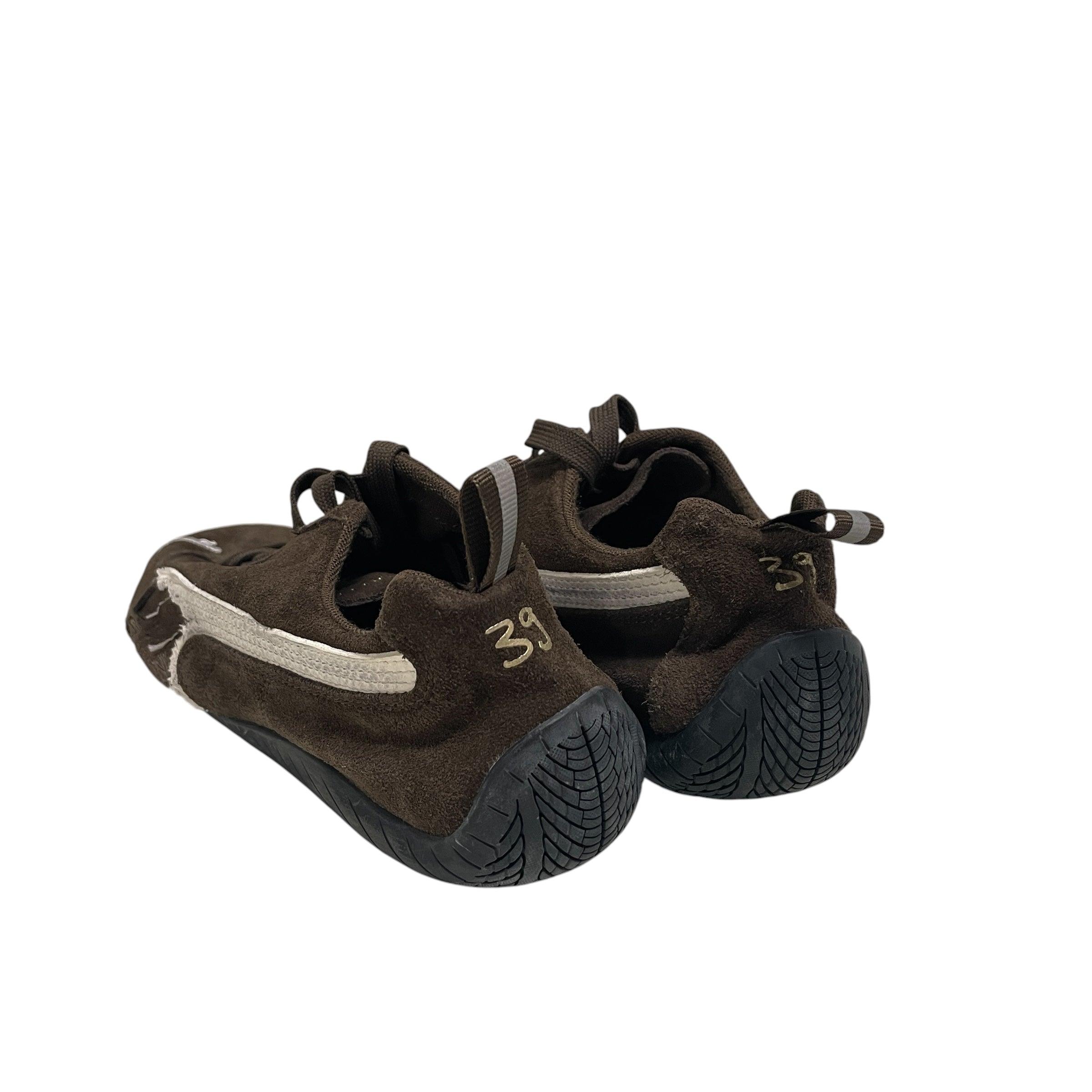 BALENCIAGA/Low-Sneakers/US 7/Suede/BRW/disatressed view 2