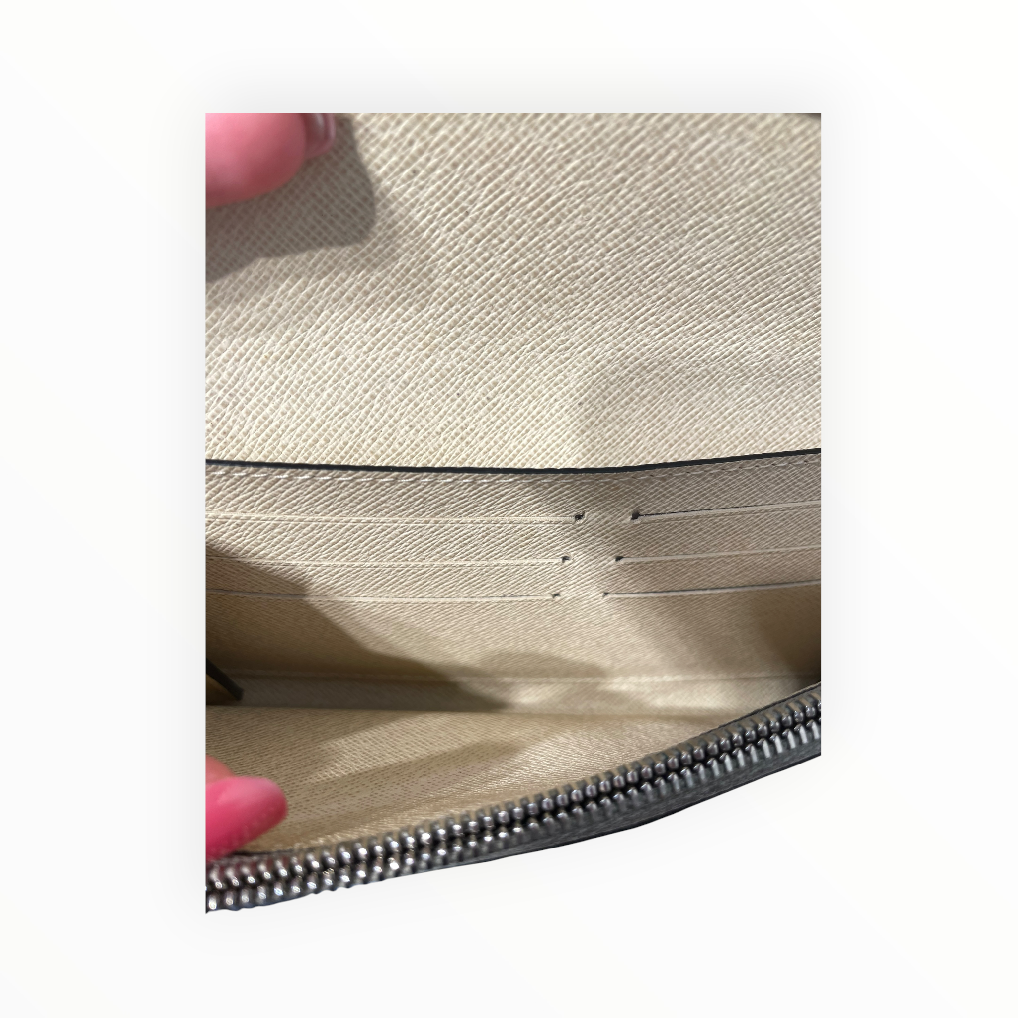 LOUIS VUITTON/Long Wallet/Leather/WHT/L's/white and yellow epi leather view 8