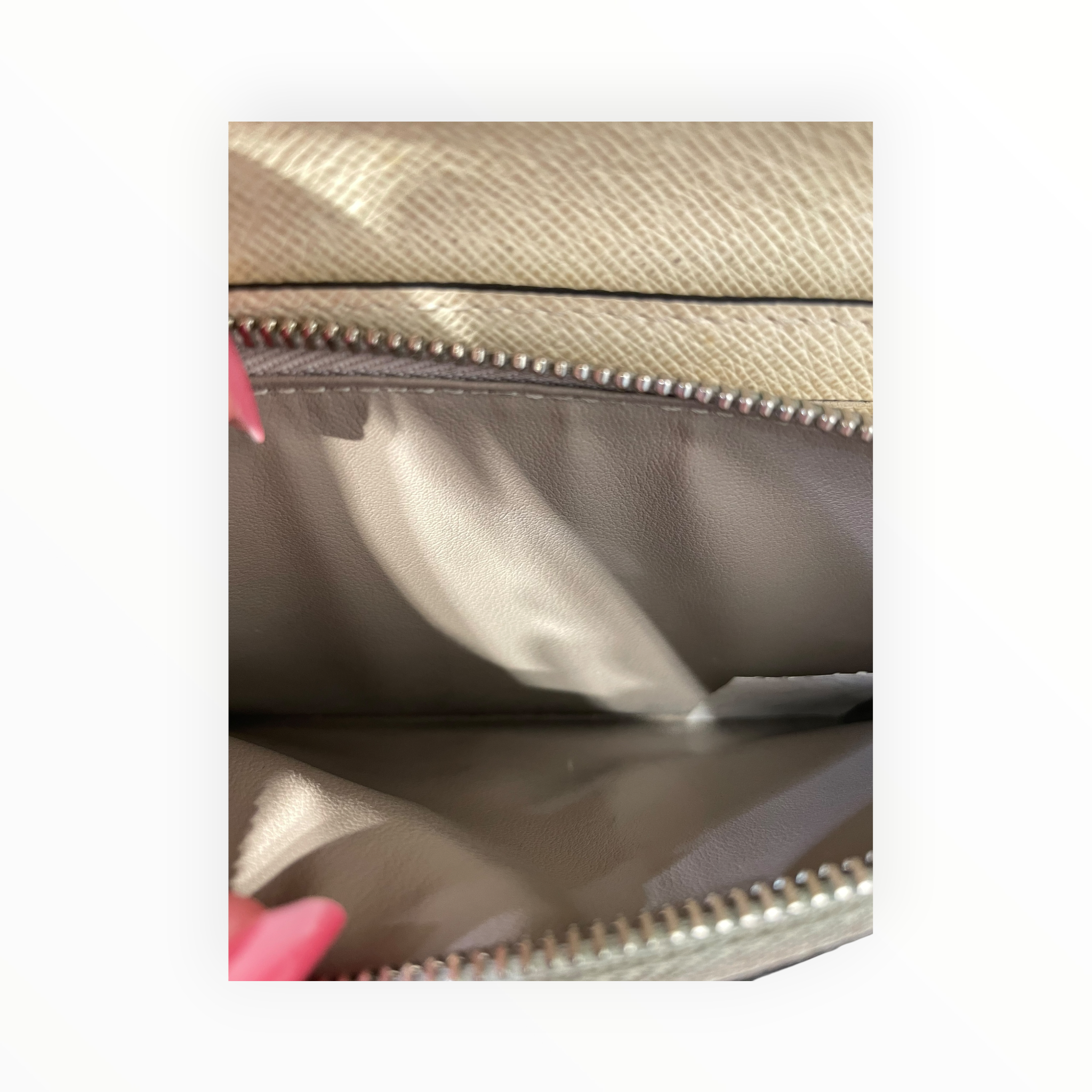 LOUIS VUITTON/Long Wallet/Leather/WHT/L's/white and yellow epi leather view 9