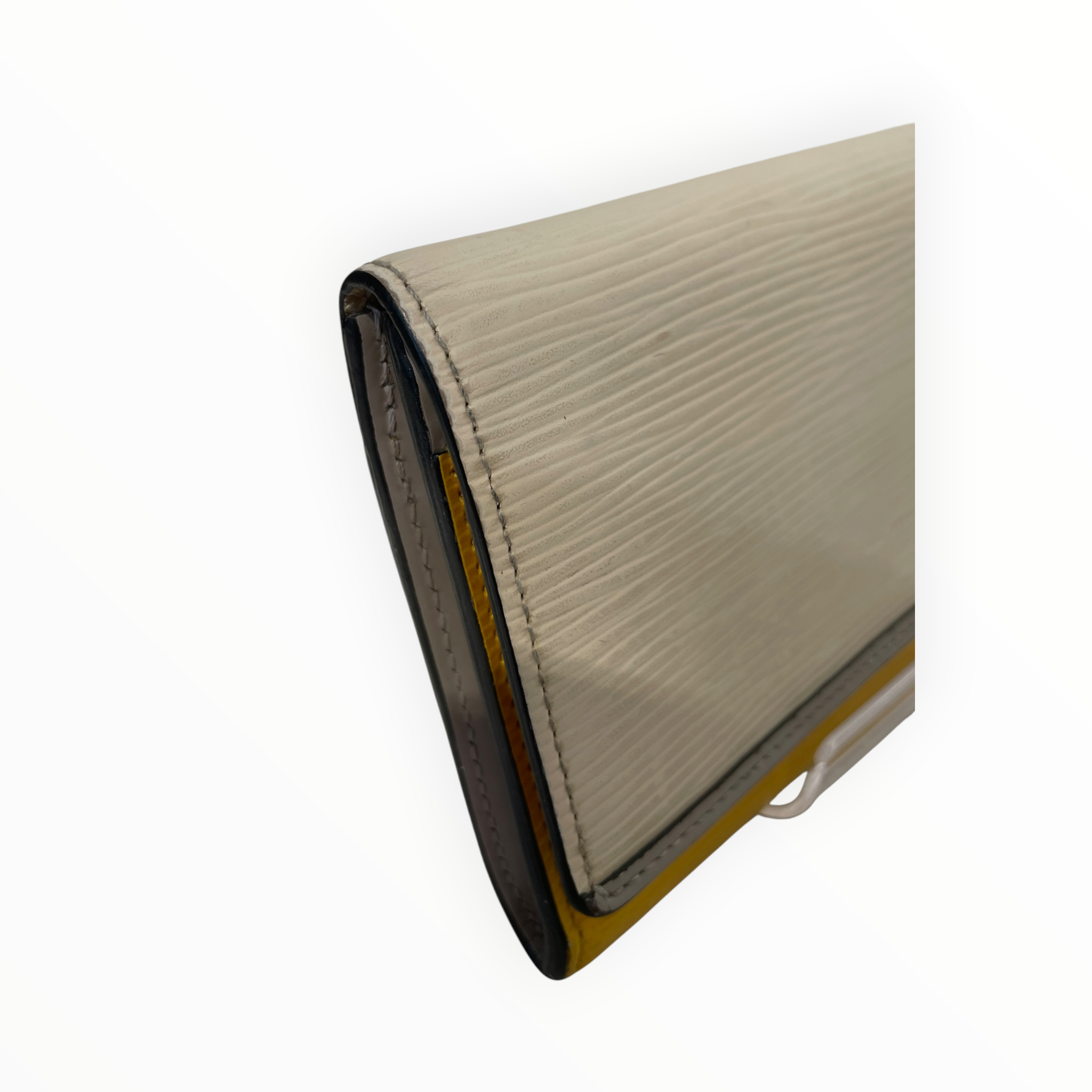 LOUIS VUITTON/Long Wallet/Leather/WHT/L's/white and yellow epi leather view 10