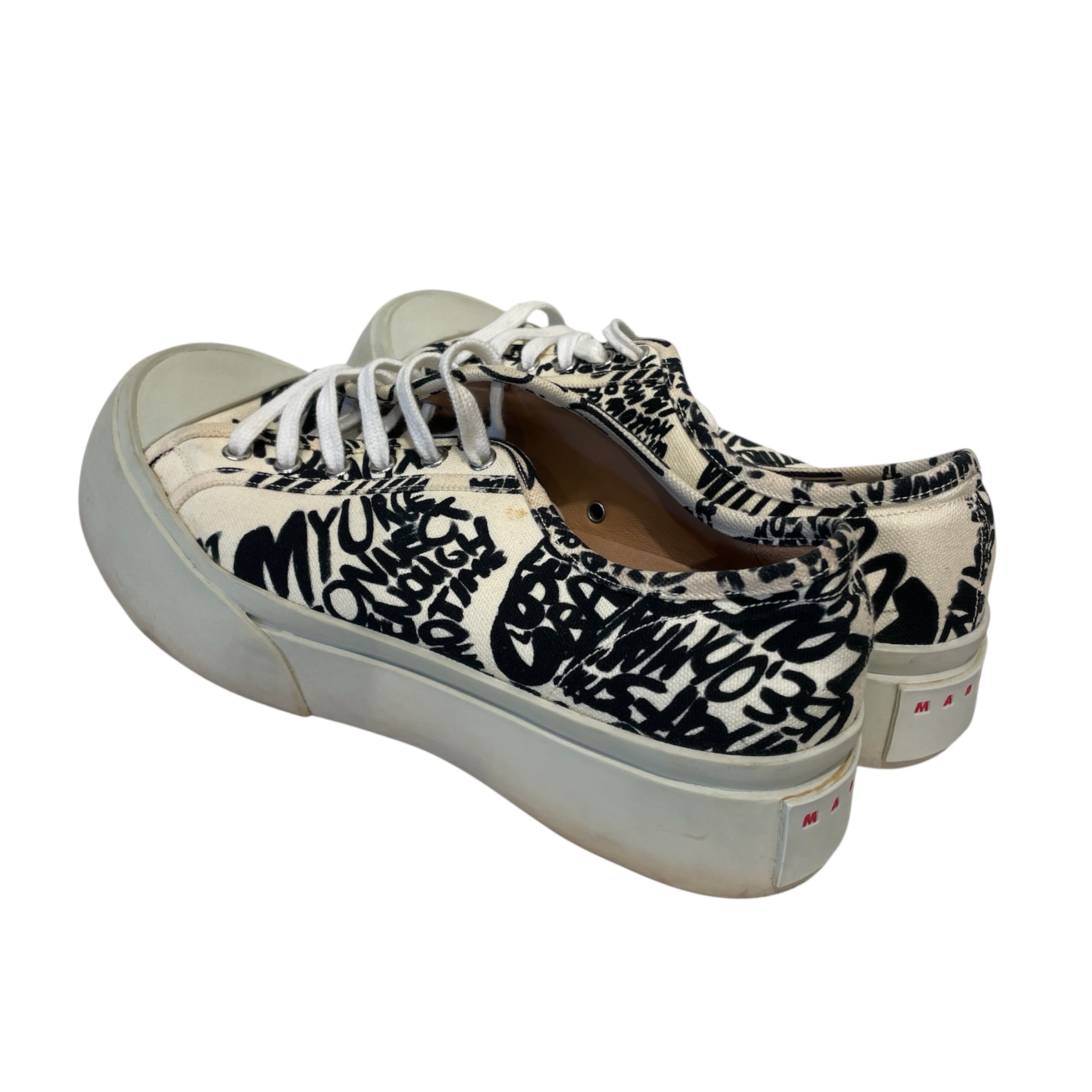 MARNI/Low-Sneakers/EU 42/All Over Print/Cotton/WHT/ view 2