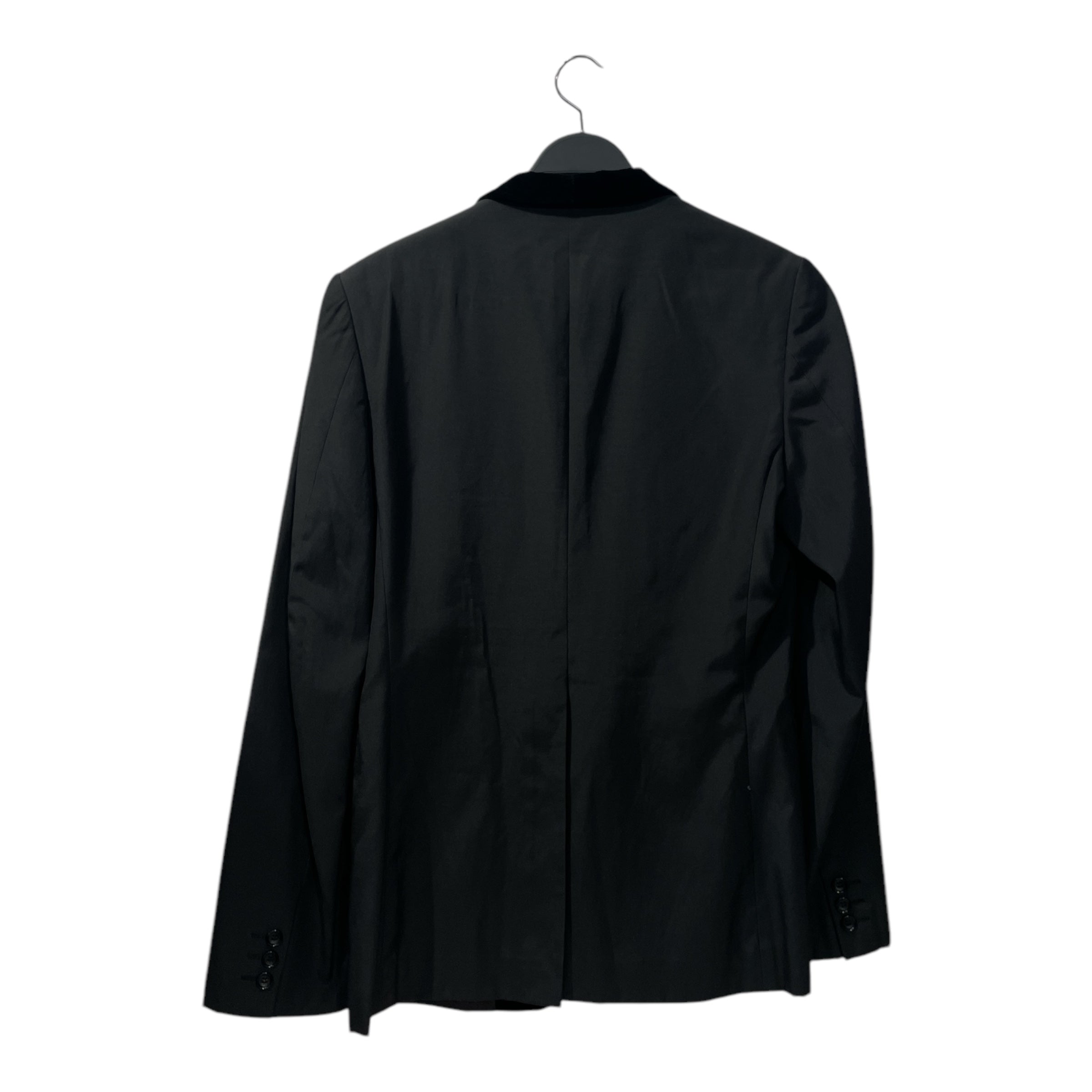 COMME des GARCONS HOMME PLUS/Tailored Jkt/S/Acrylic/BLK/velour collar view 2