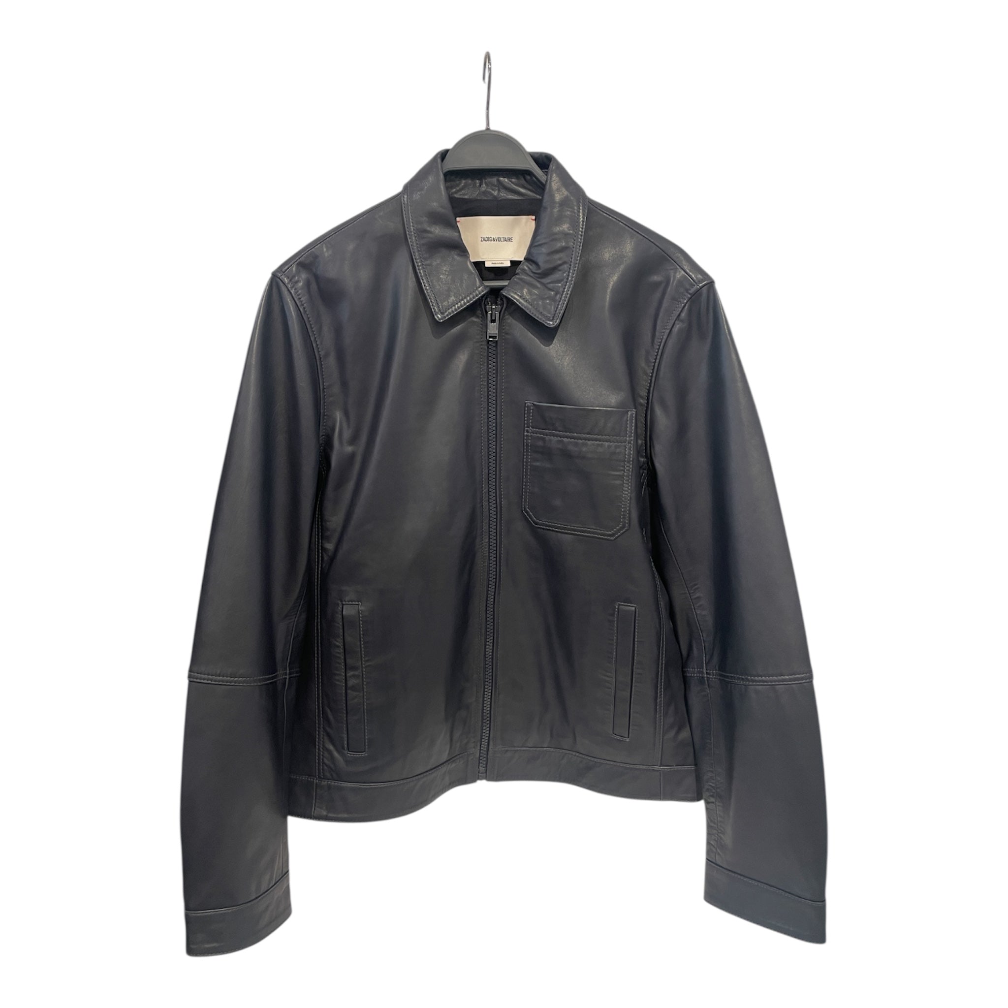 Zadig&Voltaire/Leather Jkt/L/Leather/BLK/ view 1