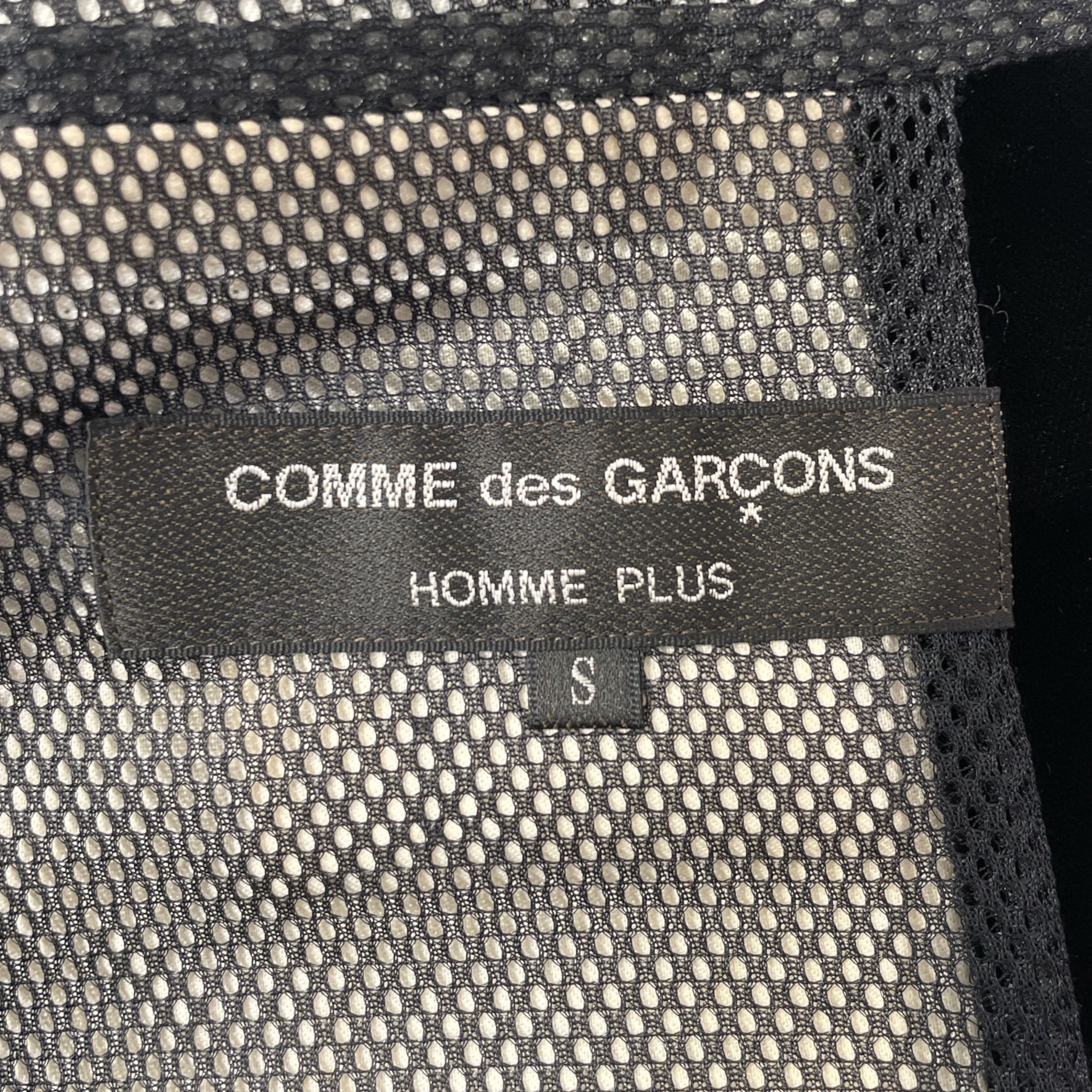 COMME des GARCONS HOMME PLUS/Tailored Jkt/S/Acrylic/BLK/velour collar view 3