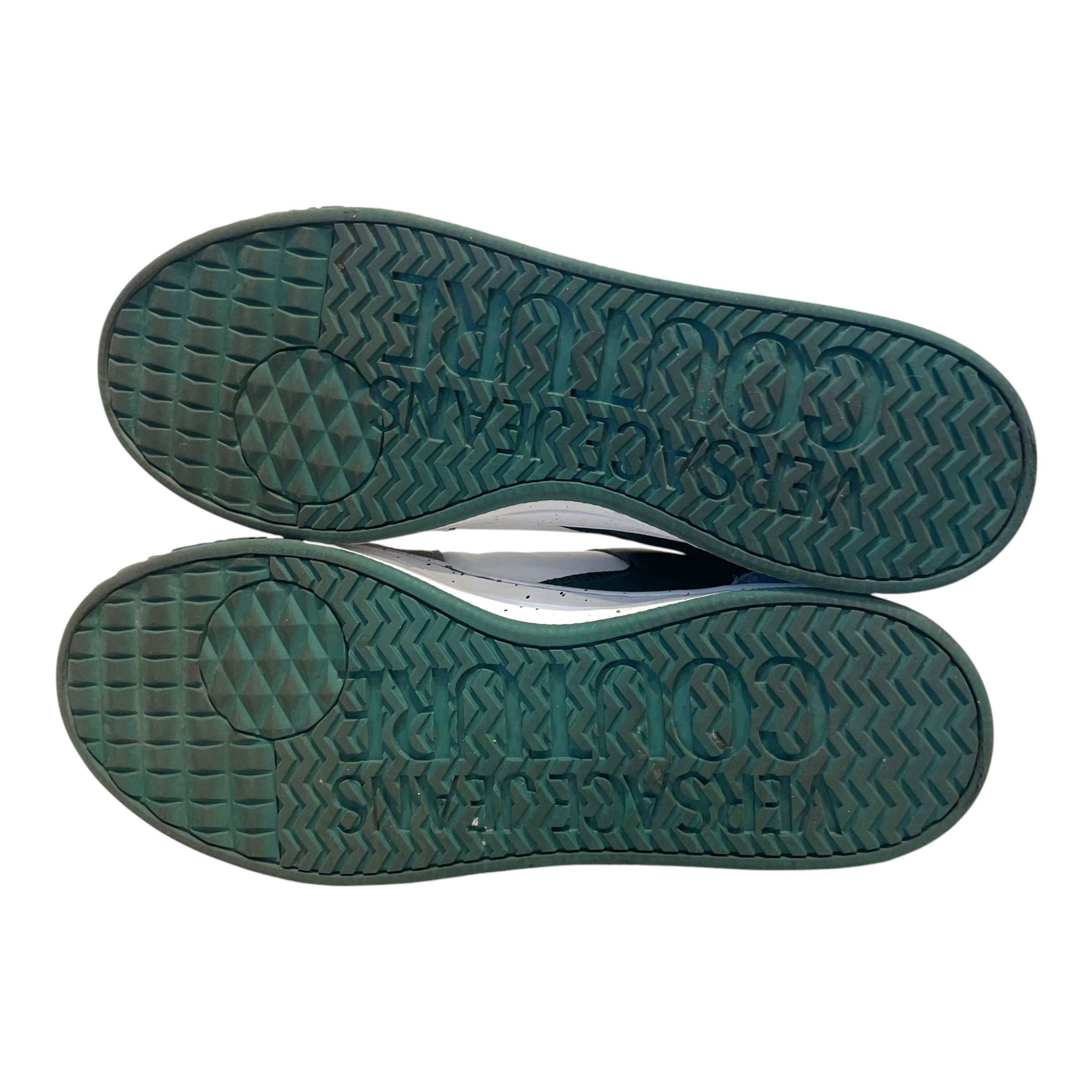 VERSACE JEANS COUTURE/Low-Sneakers/US 9/Leather/GRN/Colorblock Script Low-Top view 6