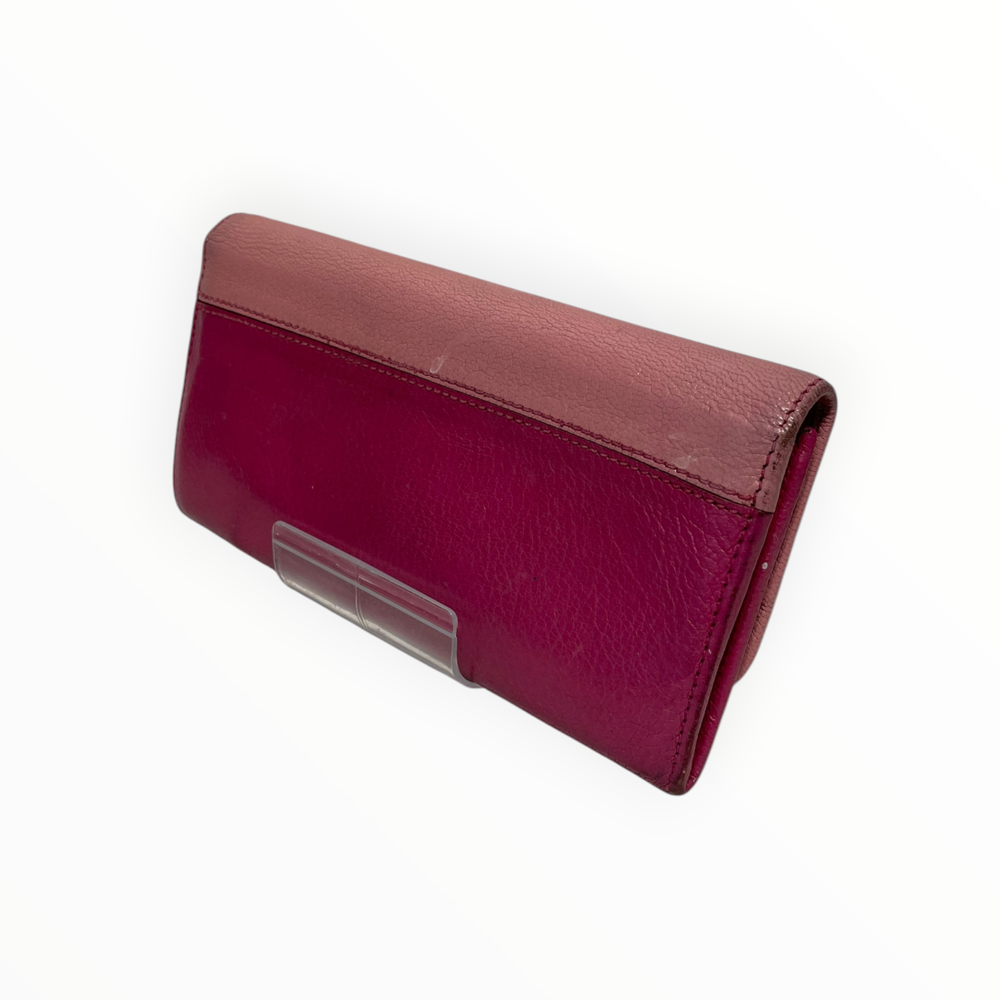 MIU MIU/Long Wallet/Leather/PNK/L's/two tone pink view 2