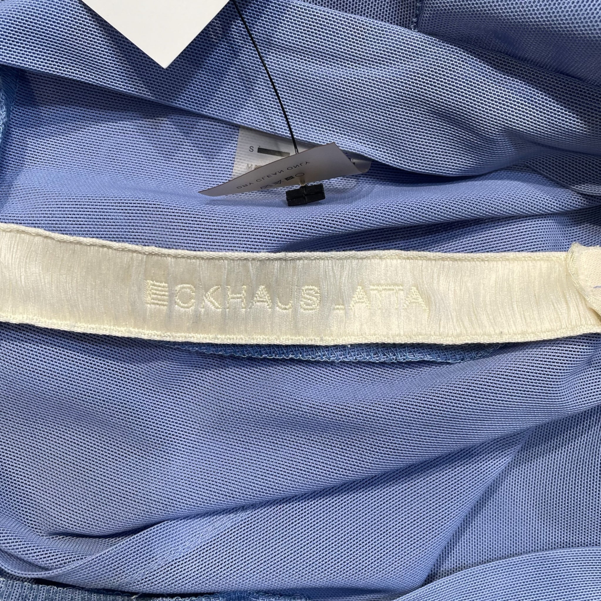 ECKHAUS LATTA/Wide Leg Pants/S/Polyester/BLU/flowwy wide leg view 4