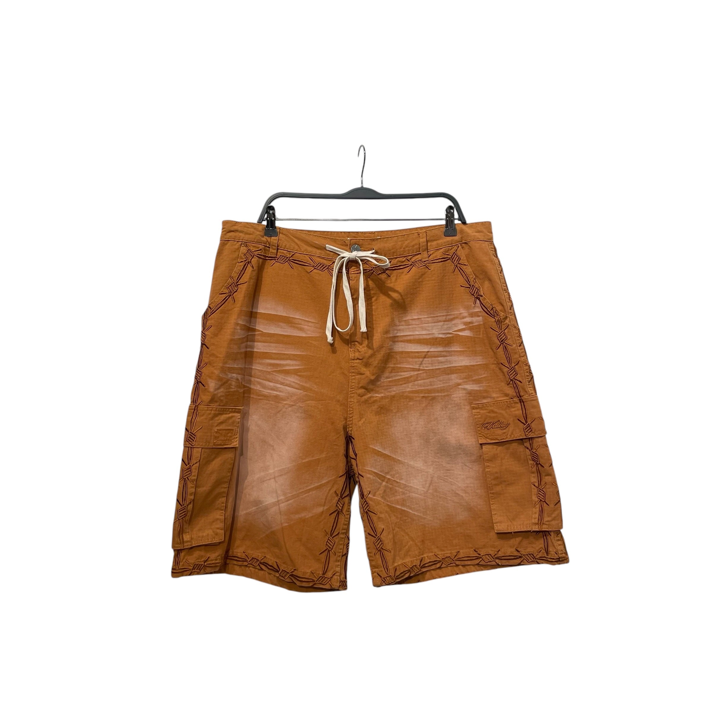 Vale/Shorts/36/Cotton/ORN/EMBROIDERED BARBED WIRE view 1
