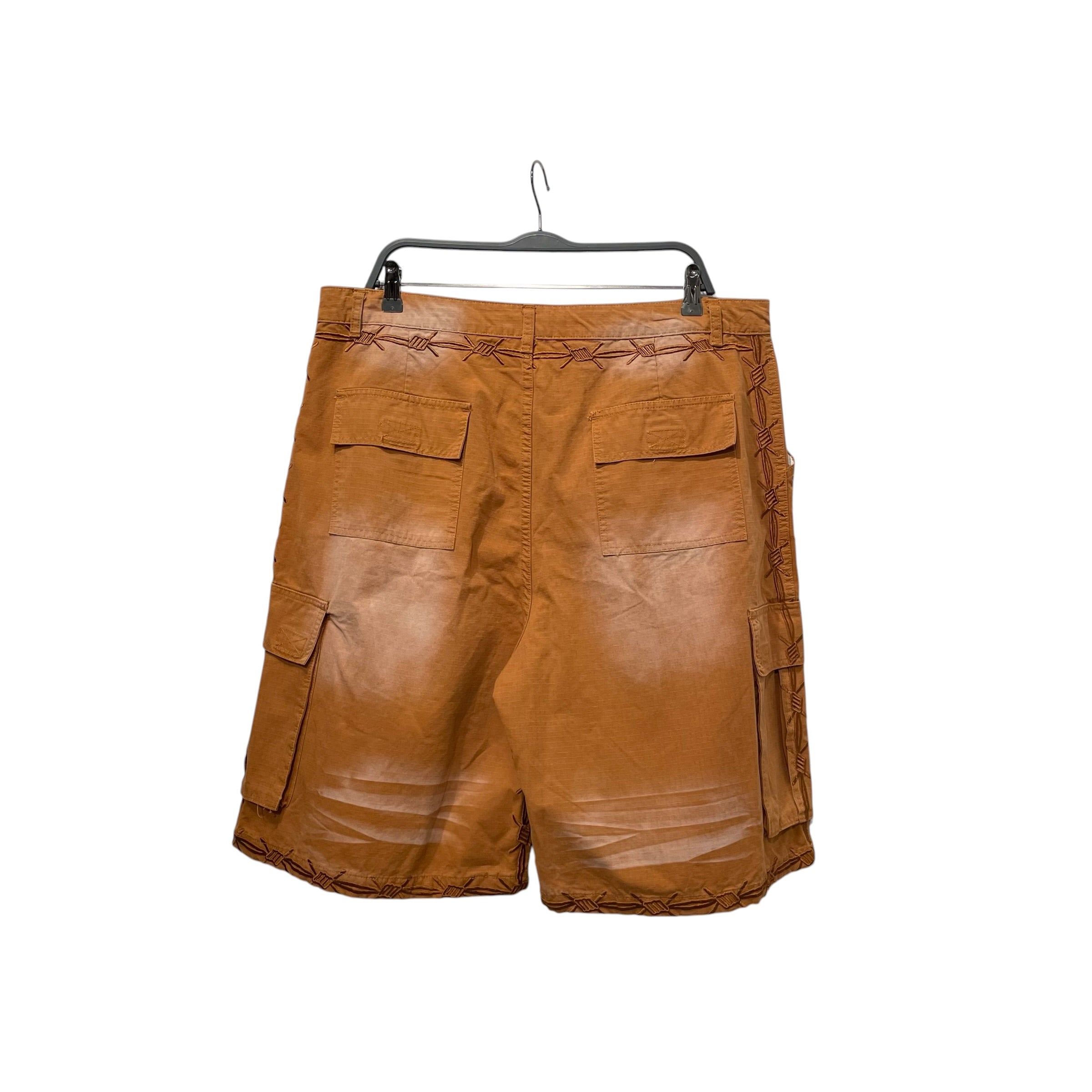 Vale/Shorts/36/Cotton/ORN/EMBROIDERED BARBED WIRE view 2