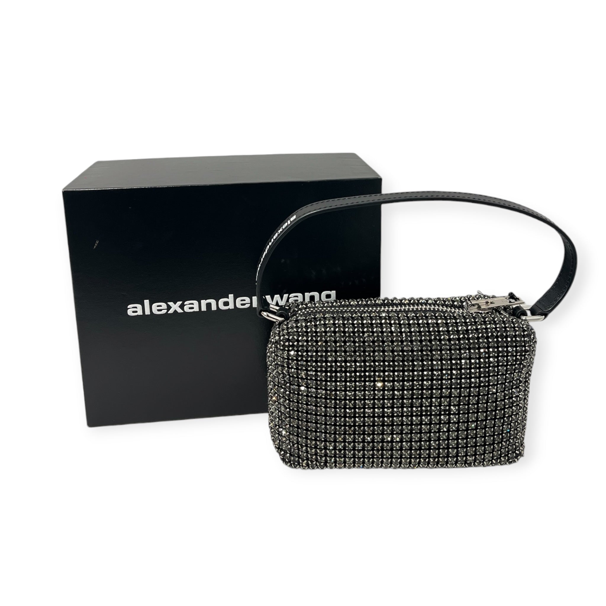 Alexander Wang/Hand Bag/Glitter/Polyester/BLK/CRYSTAL MESH HEIRESS POUCH view 9