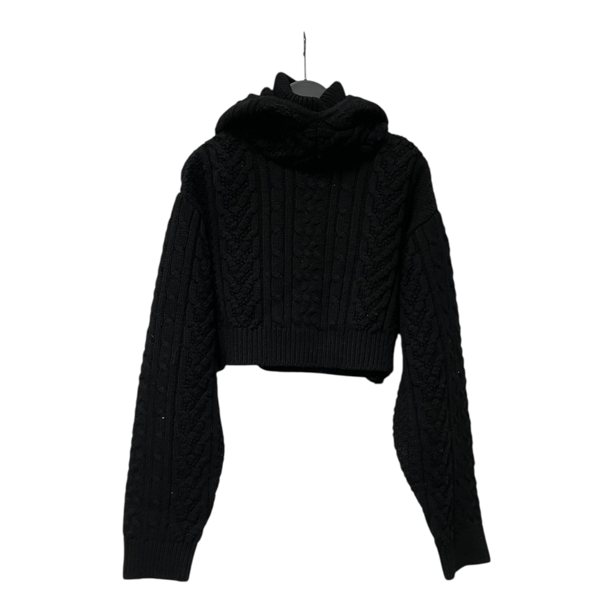 COMME des GARCONS NOIR/Heavy Sweater/S/Wool/BLK/HOODED JUMPER view 2