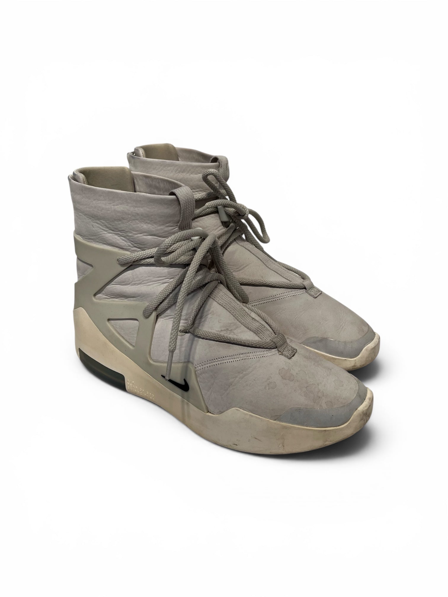 NIKE/FEAR OF GOD/Hi-Sneakers/US 9.5/Leather/SLV/Fear of God 1 Light Bone view 1