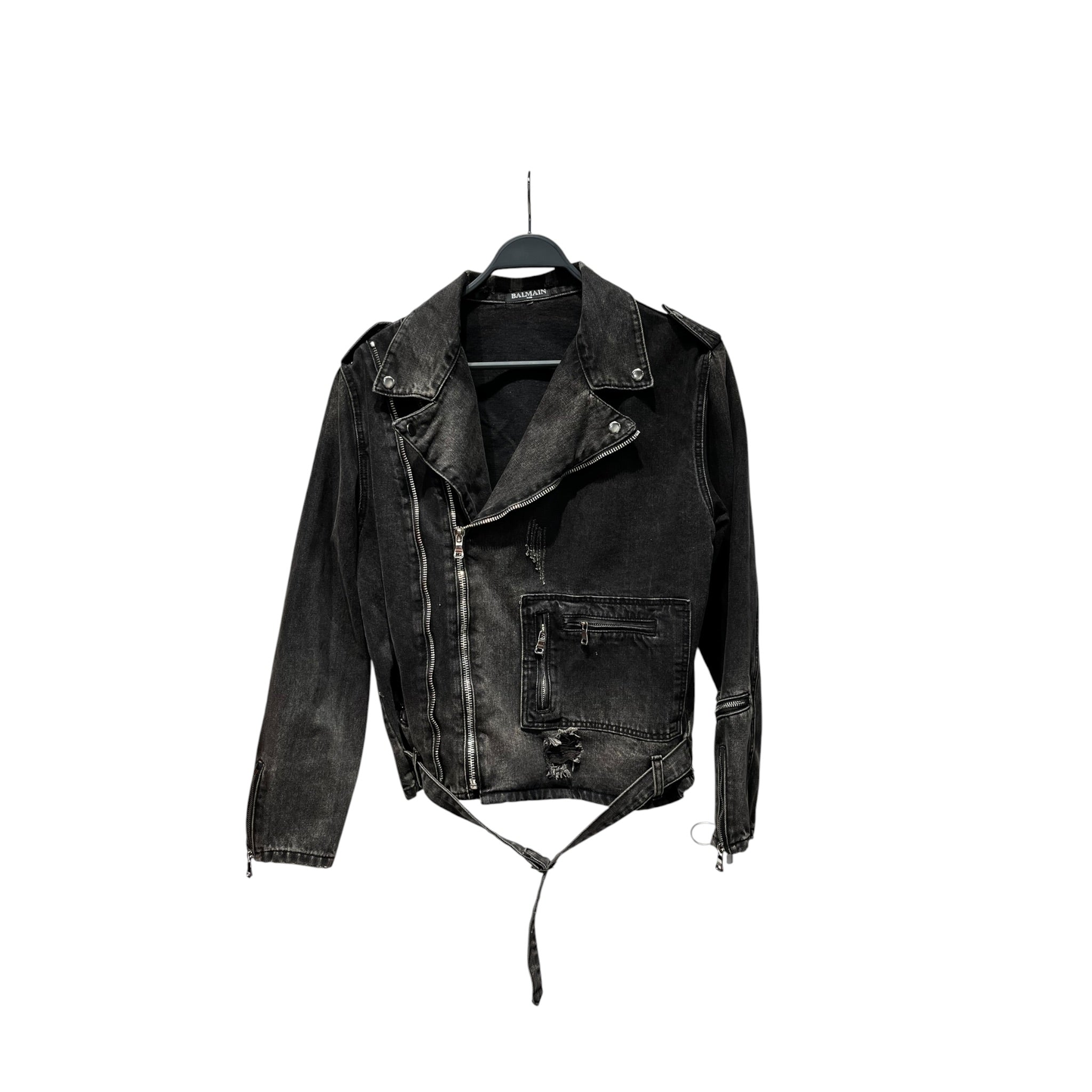 BALMAIN/Denim Jkt/Denim/BLK/ view 1