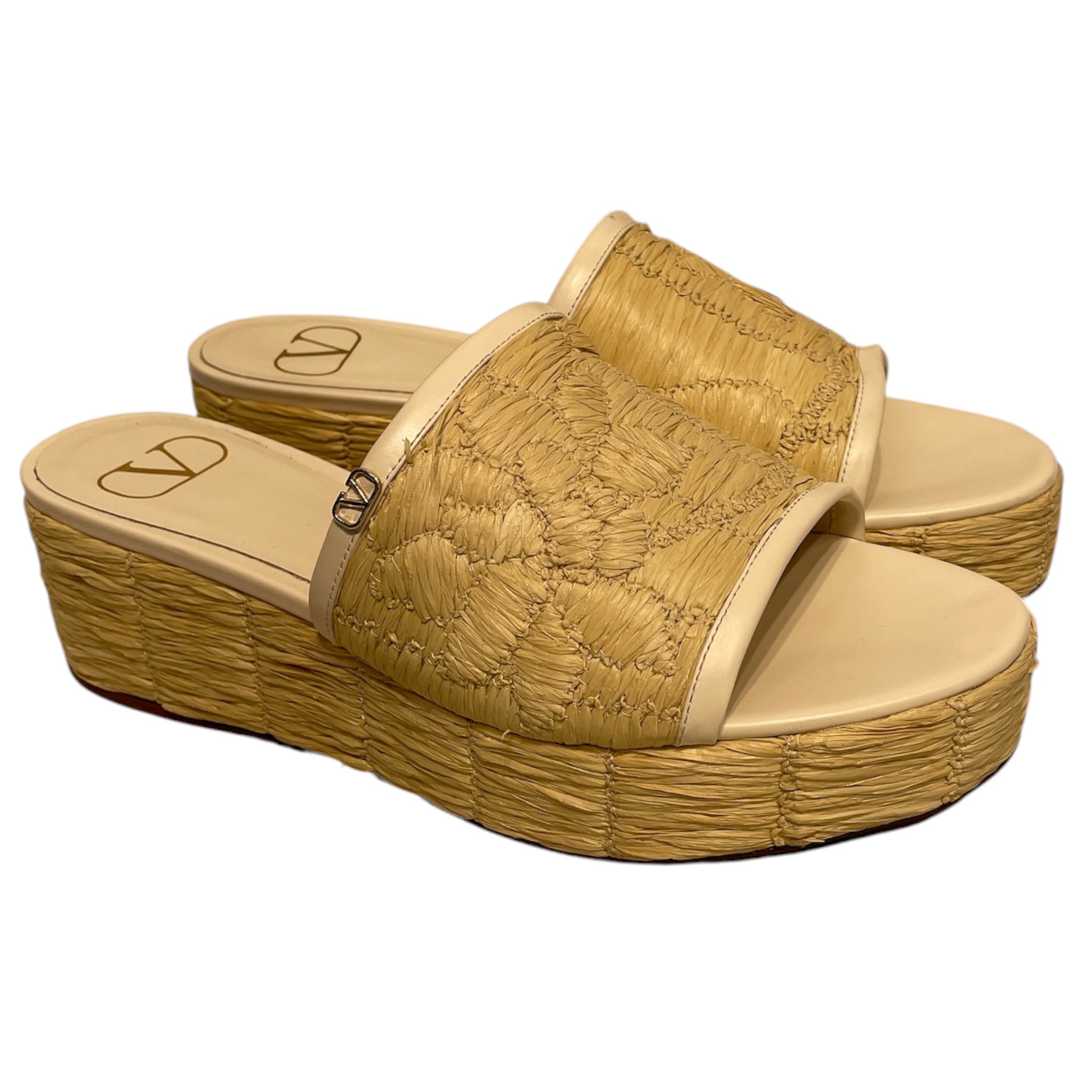 VALENTINO/Sandals/EU 37.5/CRM/ view 1