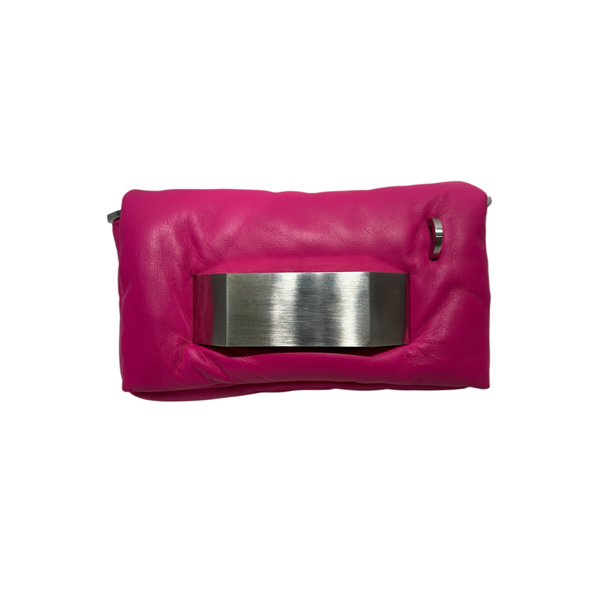 Rick Owens/Cross Body Bag/Lambskin/PNK/HOT PNK SLV BLOCK PILLOW LEATH view 1