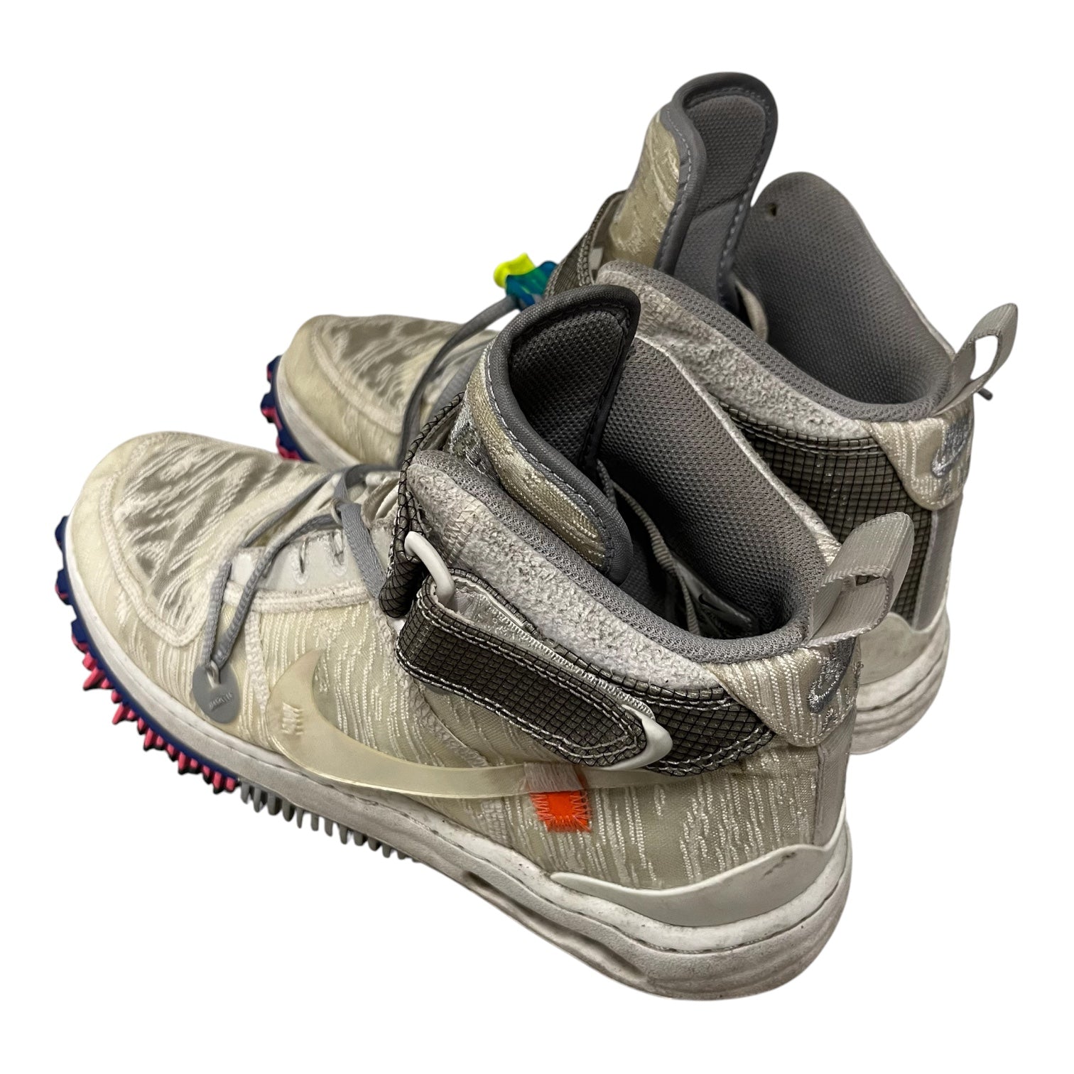 NIKE/OFF-WHITE/Shoes/US 9.5/Nylon/WHT/U-Tip/AF1 MID view 2
