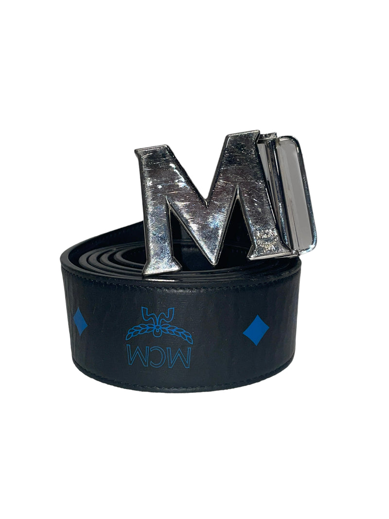 MCM/Belt/Leather/BLK/MCM COBALT BELT