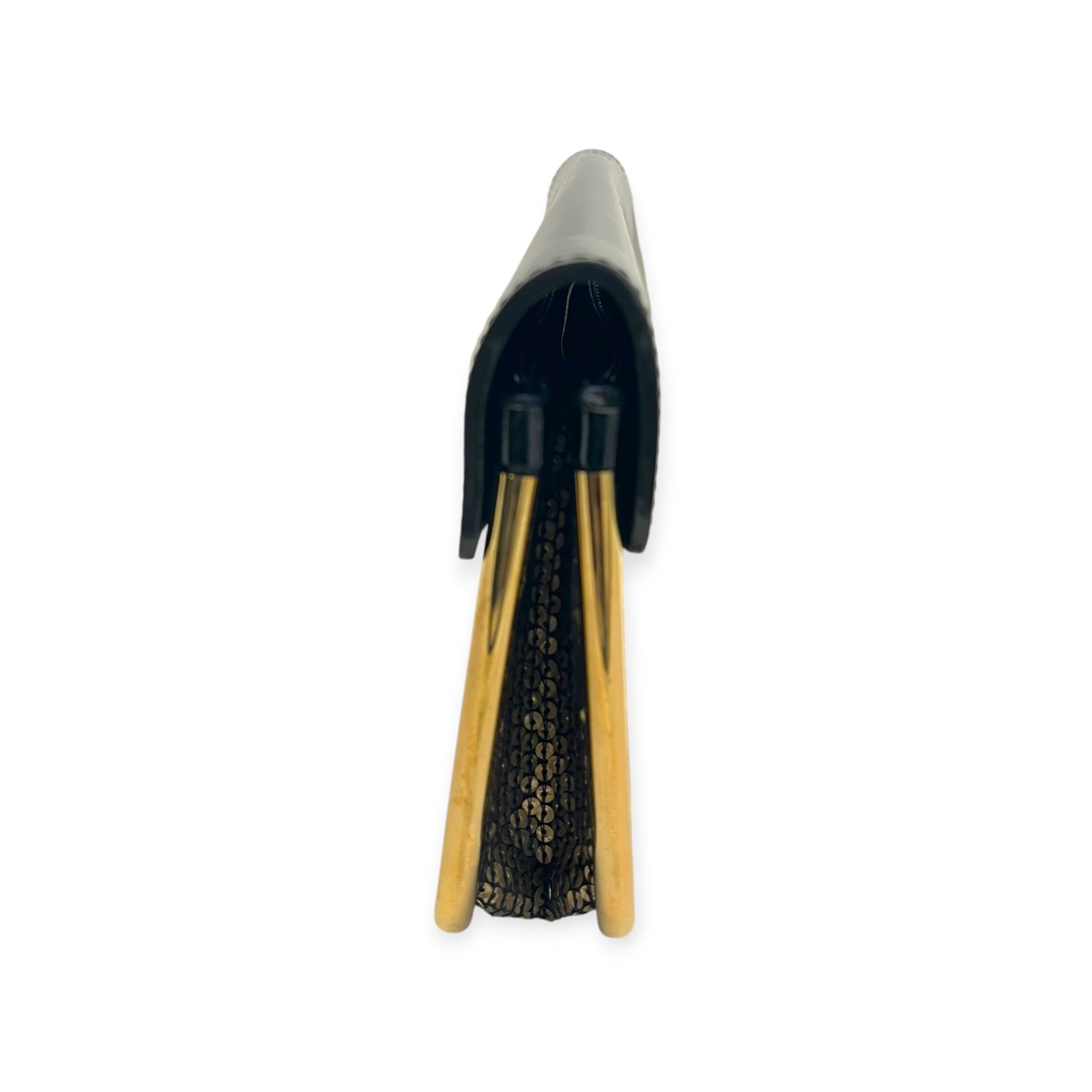 Chloe/Clutch Bag/Leather/BLK/BLK&GOLD W/ SEQUINS view 6
