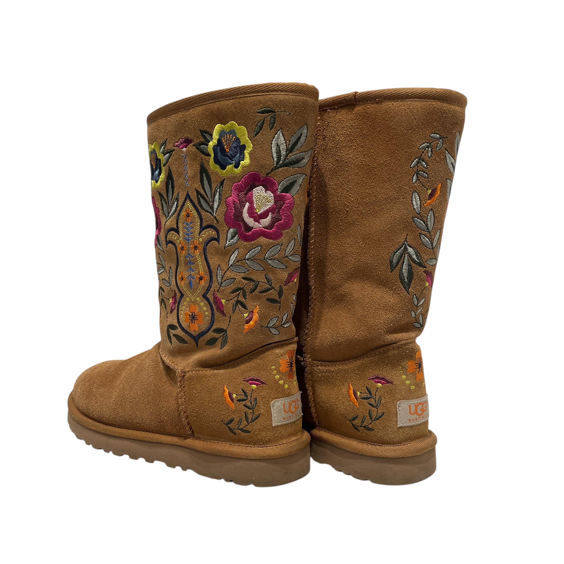 UGG australia/Boots/EU 38/Suede/BRW/FLOWER PRINT view 2
