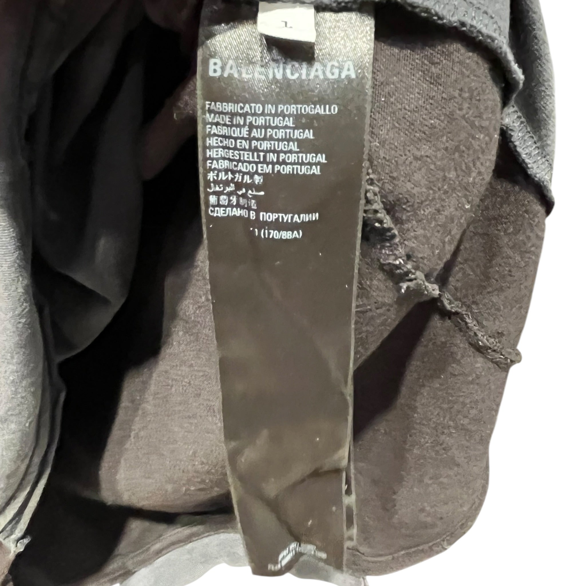 BALENCIAGA/T-Shirt/L/Cotton/BLK/Graphic/Upside Down Speed Hunters view 4