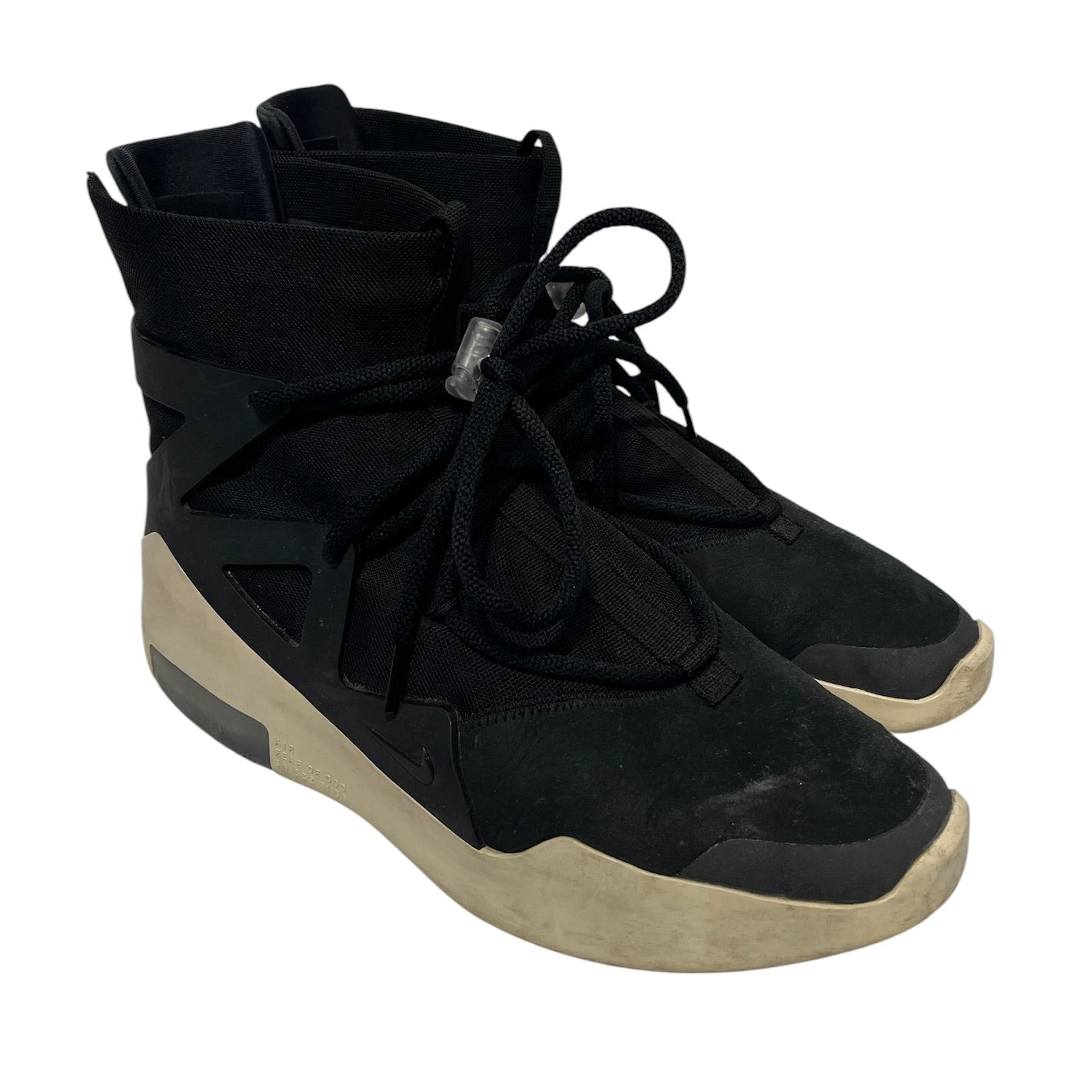 NIKE/FEAR OF GOD/Hi-Sneakers/US 9.5/Leather/BLK/Fear of God 1 Black view 1