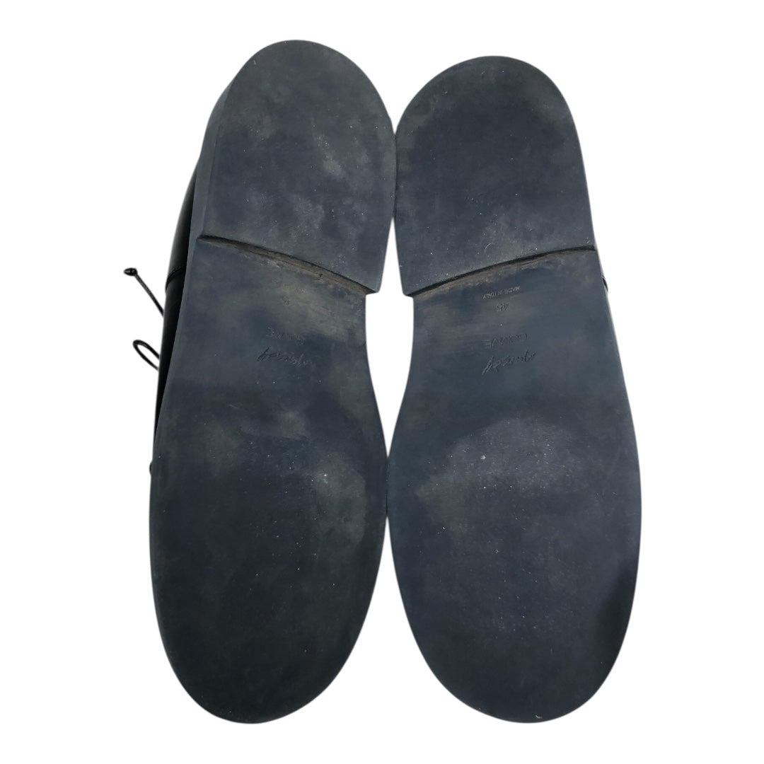 Marsell/Dress Shoes/EU 45/Leather/BLK/U-Tip/NAVY SOLE DERBIES view 4