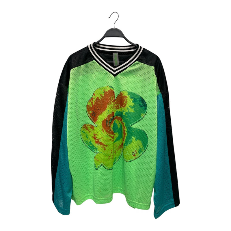 ENDLESS/LS T-Shirt/XL/Polyester/GRN/THERMAL GRAPHIC MESH JERSEY